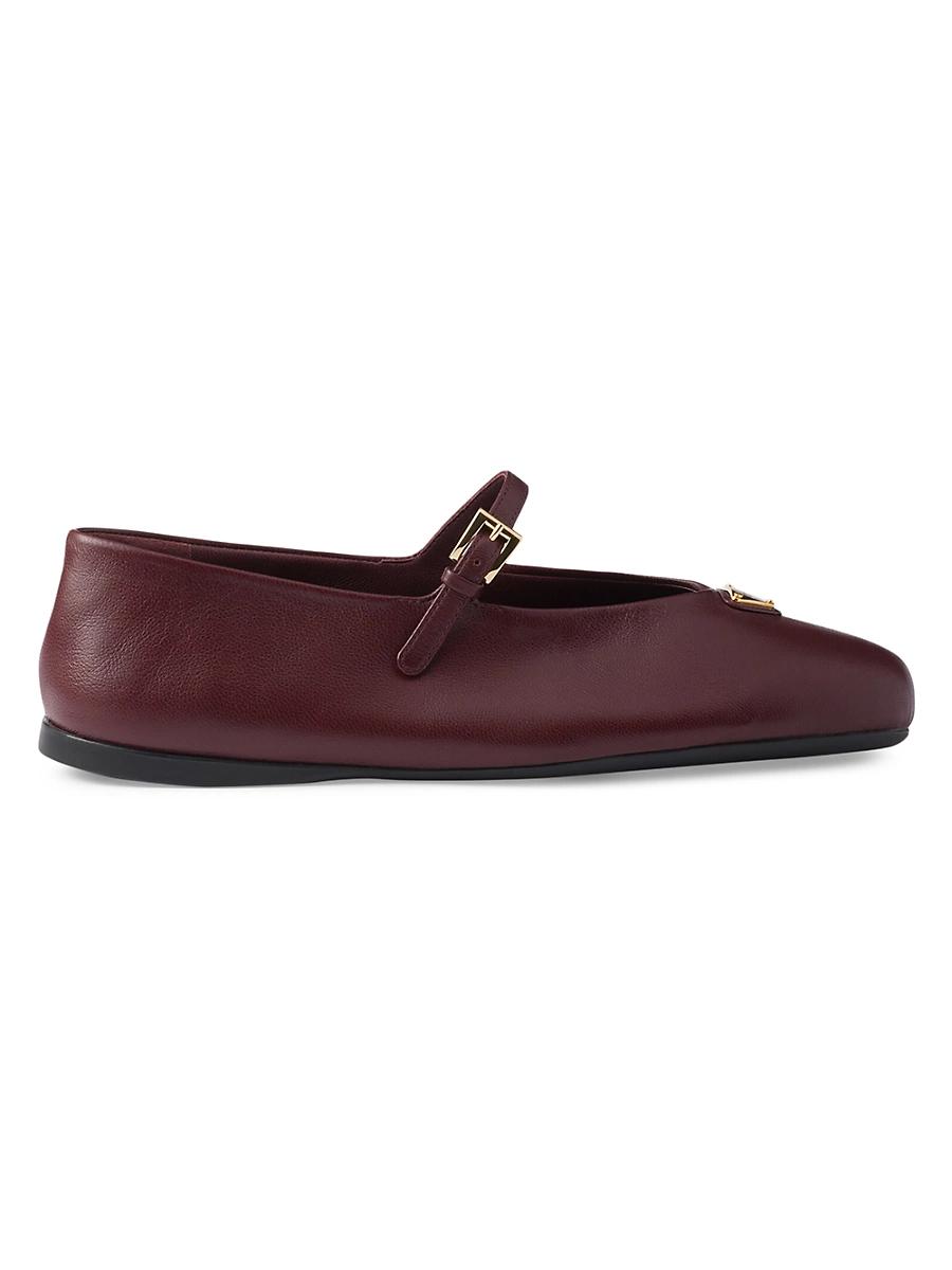 Prada Womens Nappa Leather Ballerinas Product Image