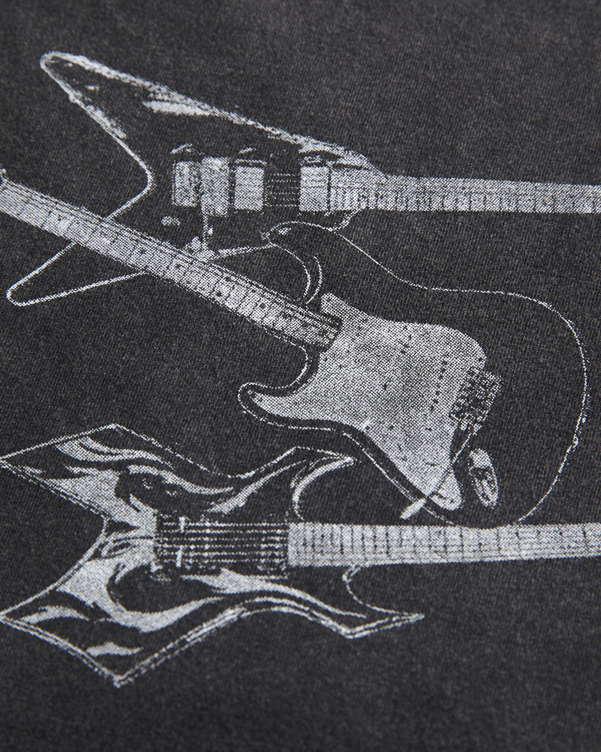 Twisted Off-the-Shoulder Guitar Graphic Tee Product Image
