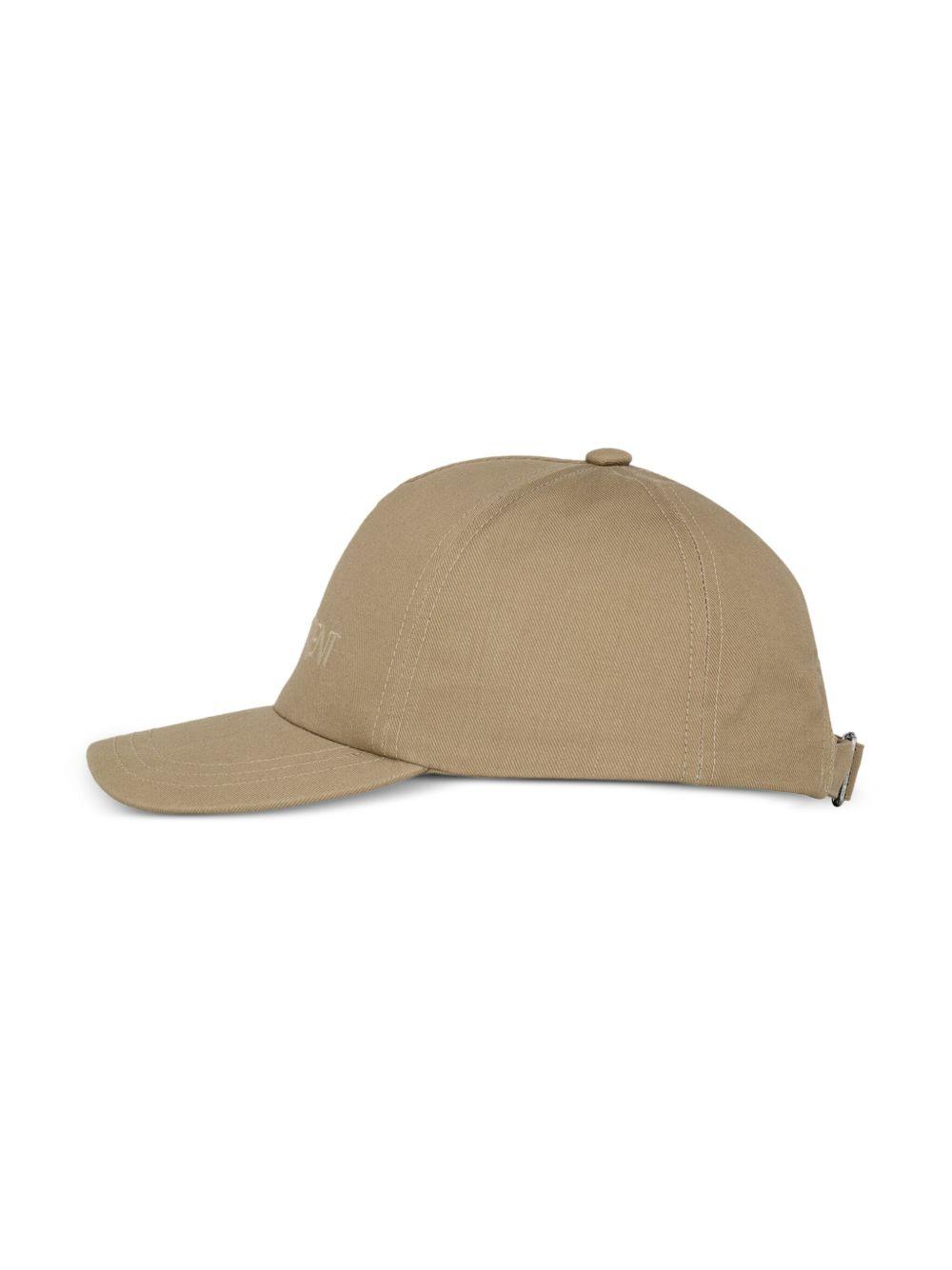SAINT LAURENT Cotton And Linen Baseball Cap Men In Multicolor Product Image