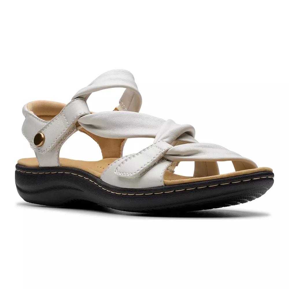 Clarks® Laurieann Bell Women's Leather Slide Sandals,  Product Image