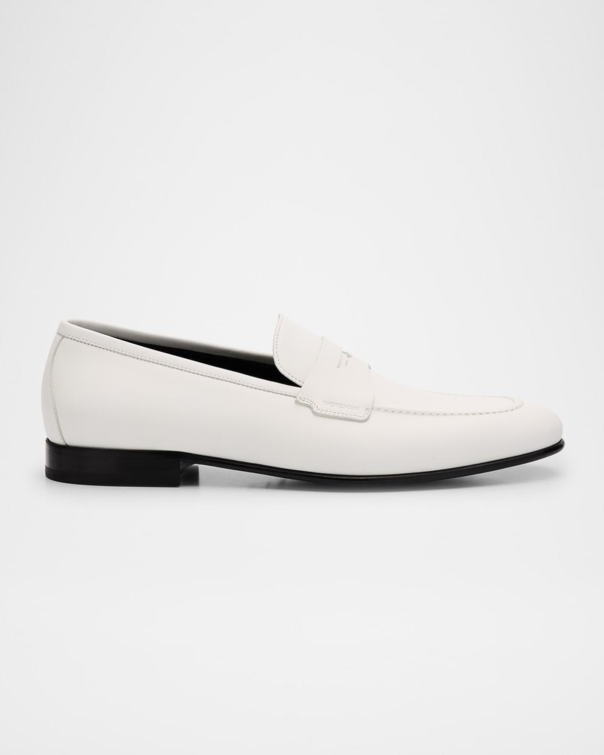 Men's Banks Leather Penny Loafers Product Image
