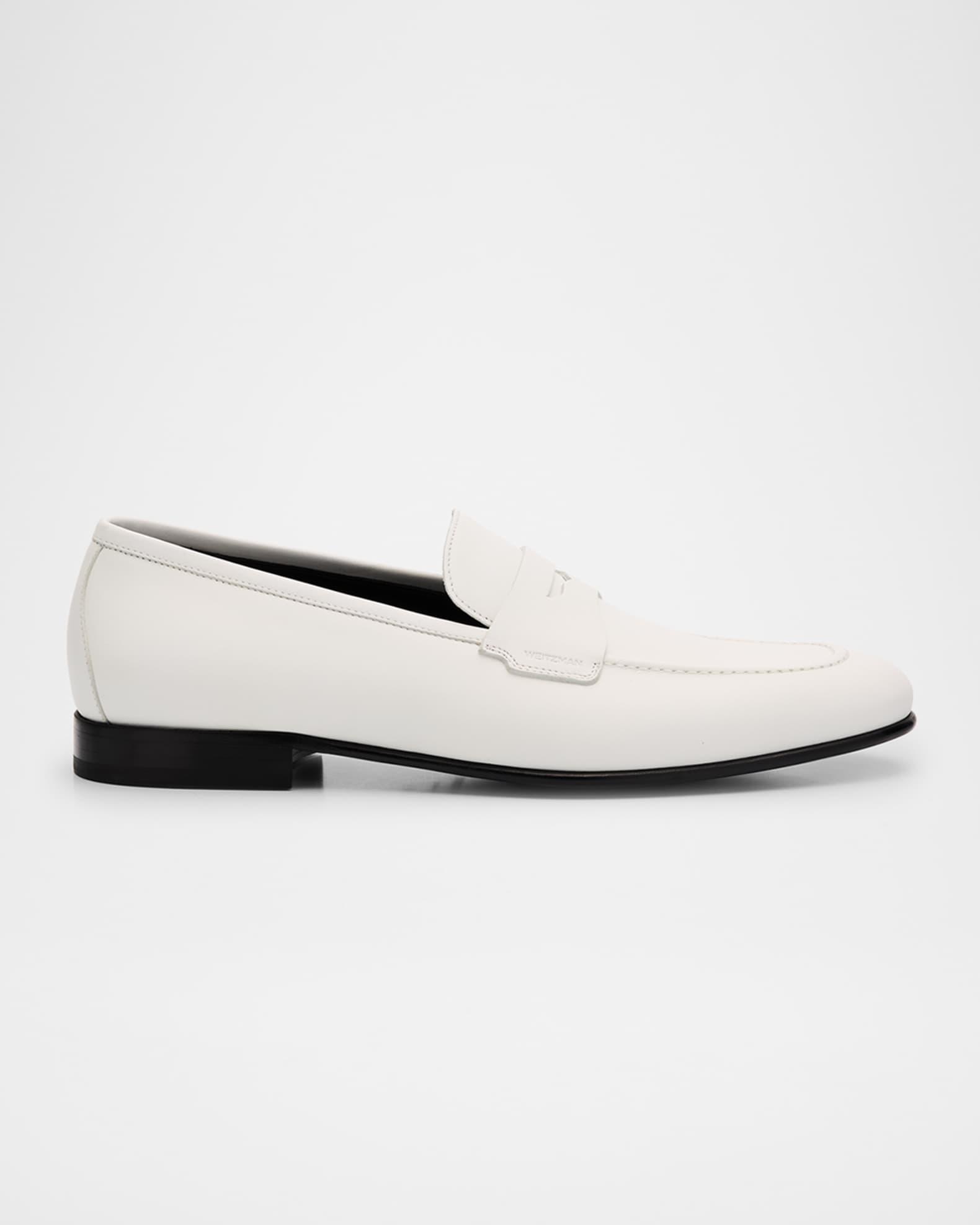 Men's Banks Leather Penny Loafers Product Image