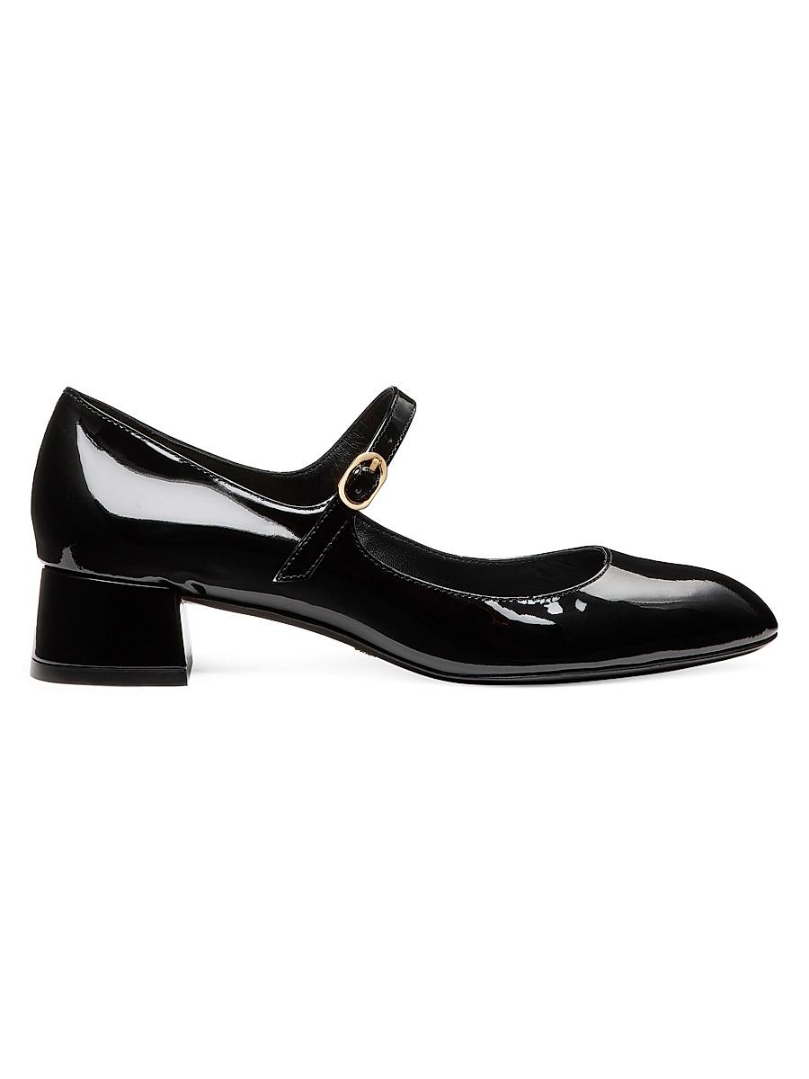 Womens Vivienne 35MM Leather Mary Jane Pumps Product Image