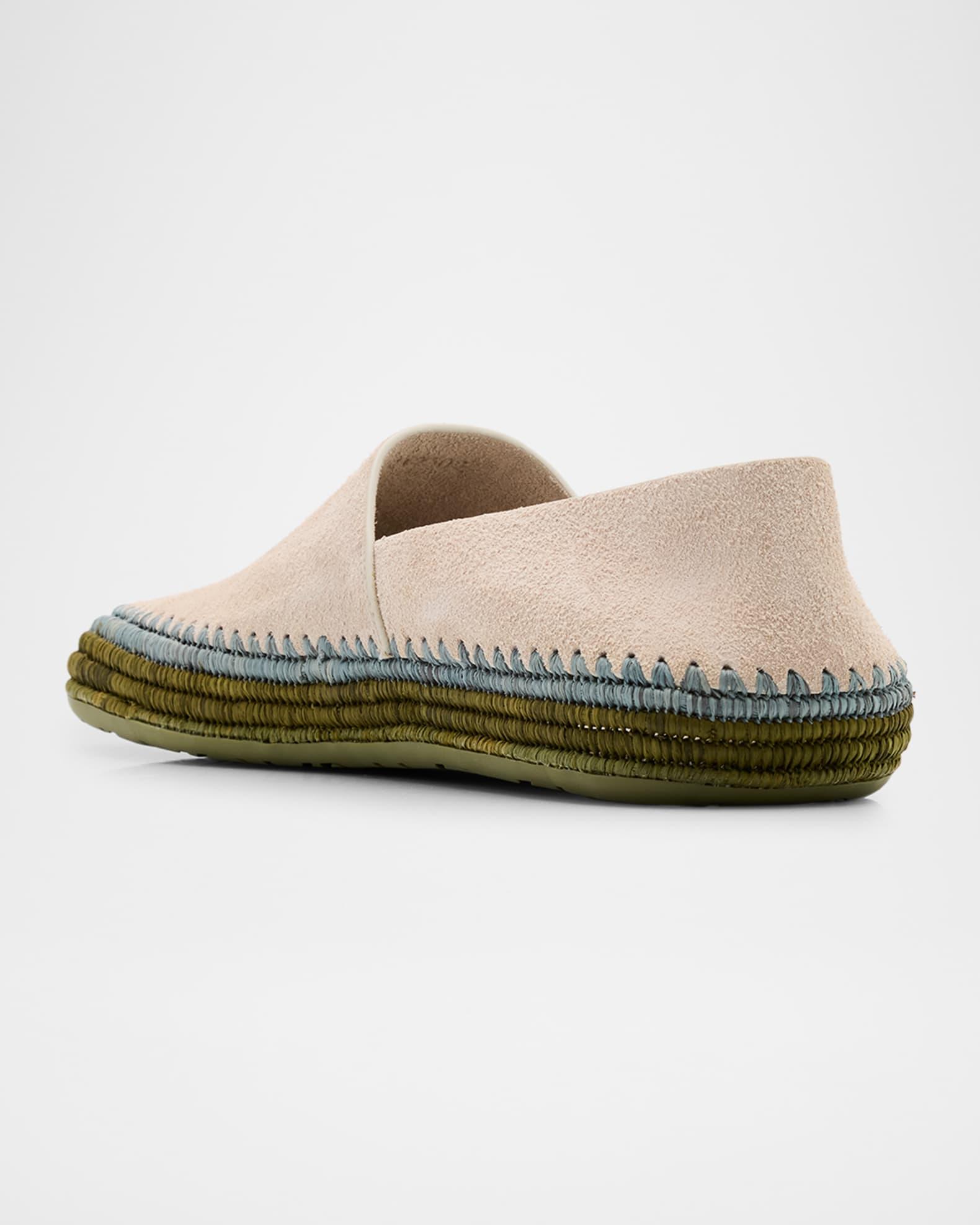 Men's Rio Suede and Raffia Espadrilles Product Image