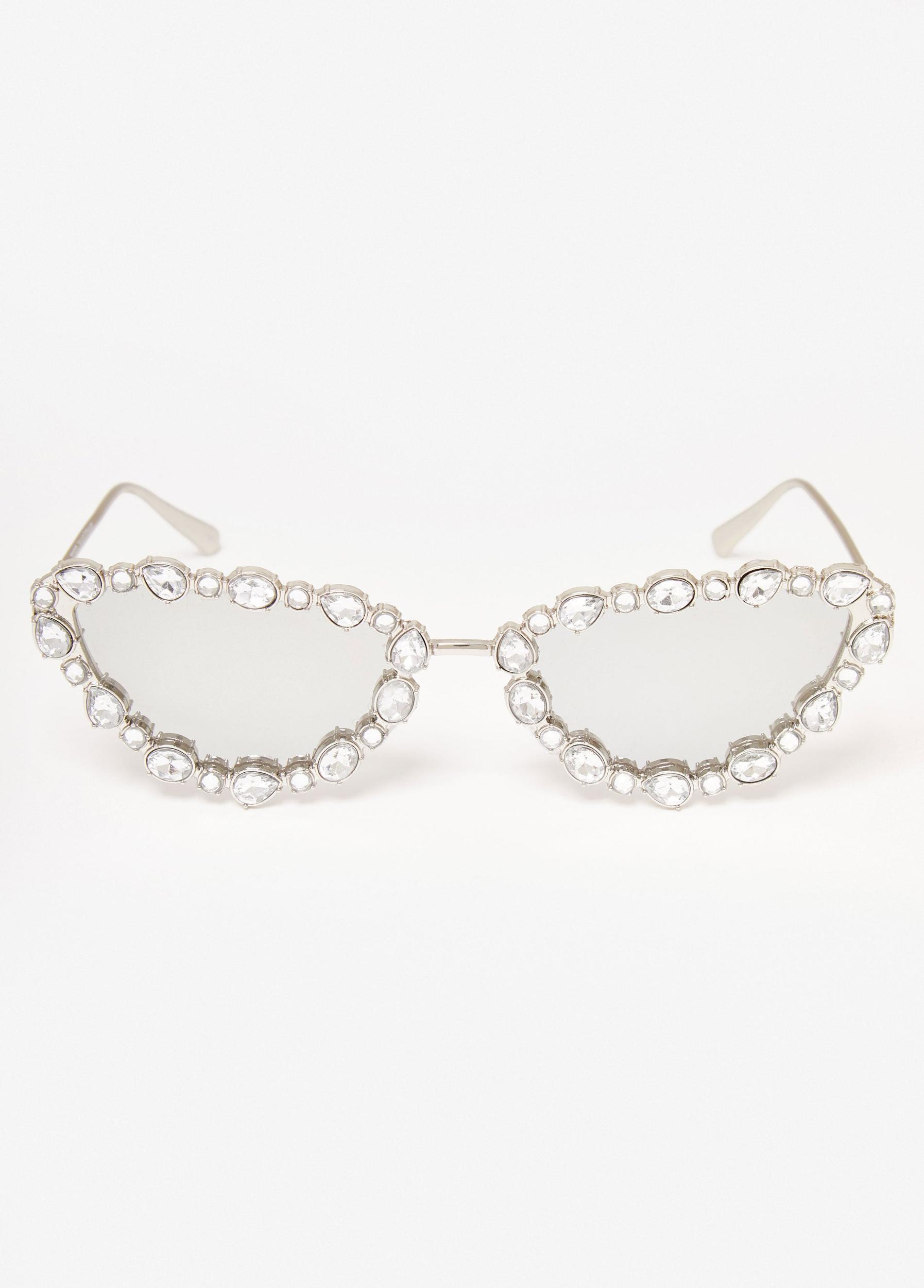 Crystal Tinted Cat Eye Sunglasses Product Image