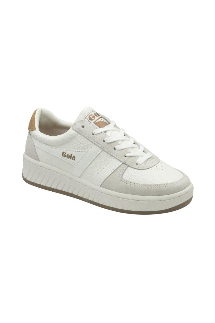 Gola Classics Women's Grandslam '88 Sneakers - White/White/Light Caramel Product Image