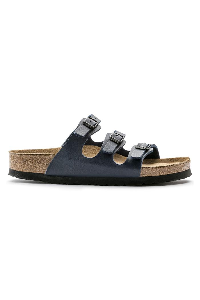 Birkenstock Florida Birko-Flor Regular Width in Blue Product Image