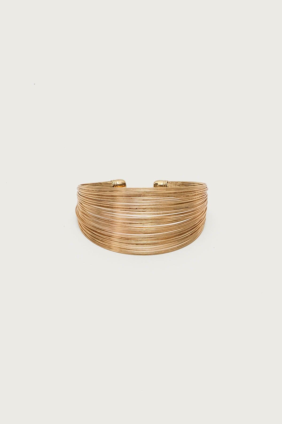 Layered Wire Cuff Bracelet Product Image