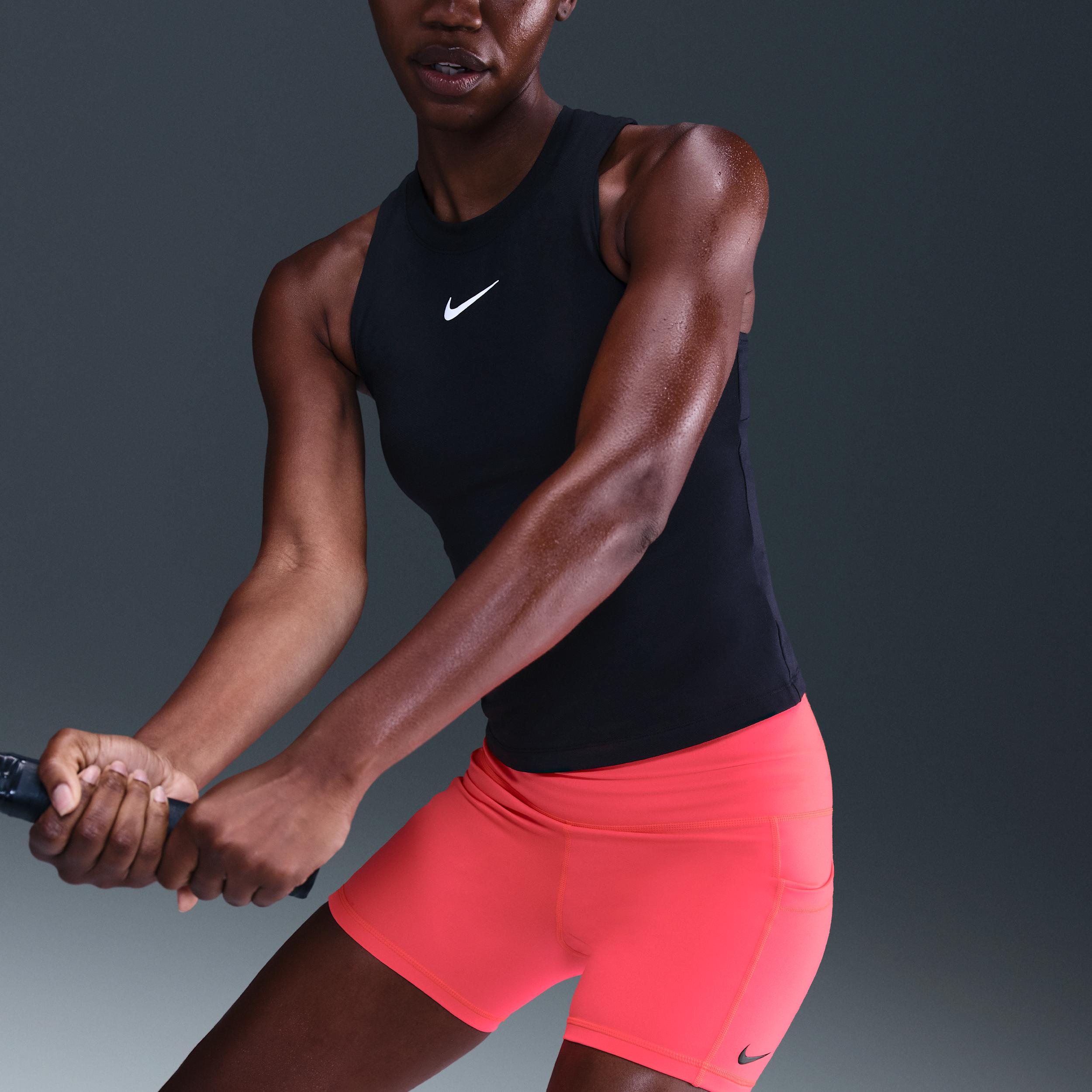 Nike Womens Court Dri-FIT Tennis Shorts with Pockets | FZ6677-491 Product Image