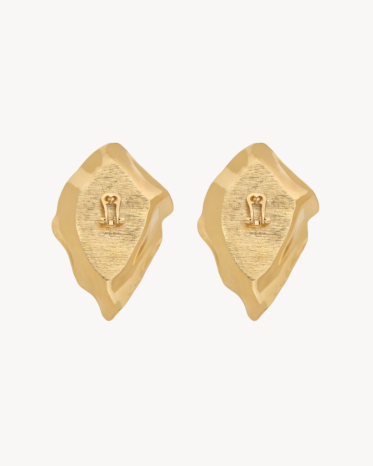 cabochon earrings in resin and metal Product Image