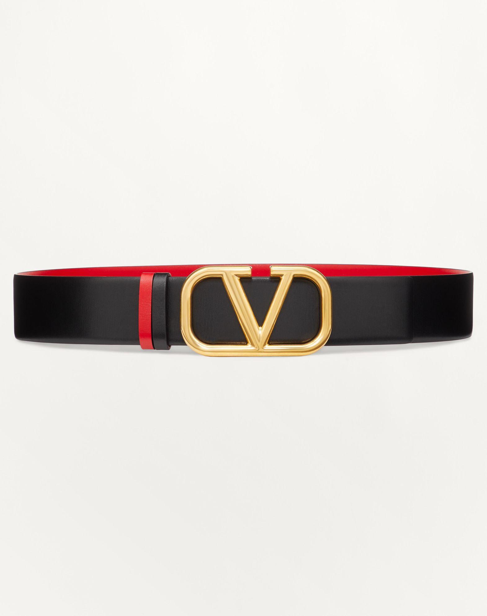 Reversible Vlogo Signature Belt In Glossy Calfskin 40 Mm  Product Image