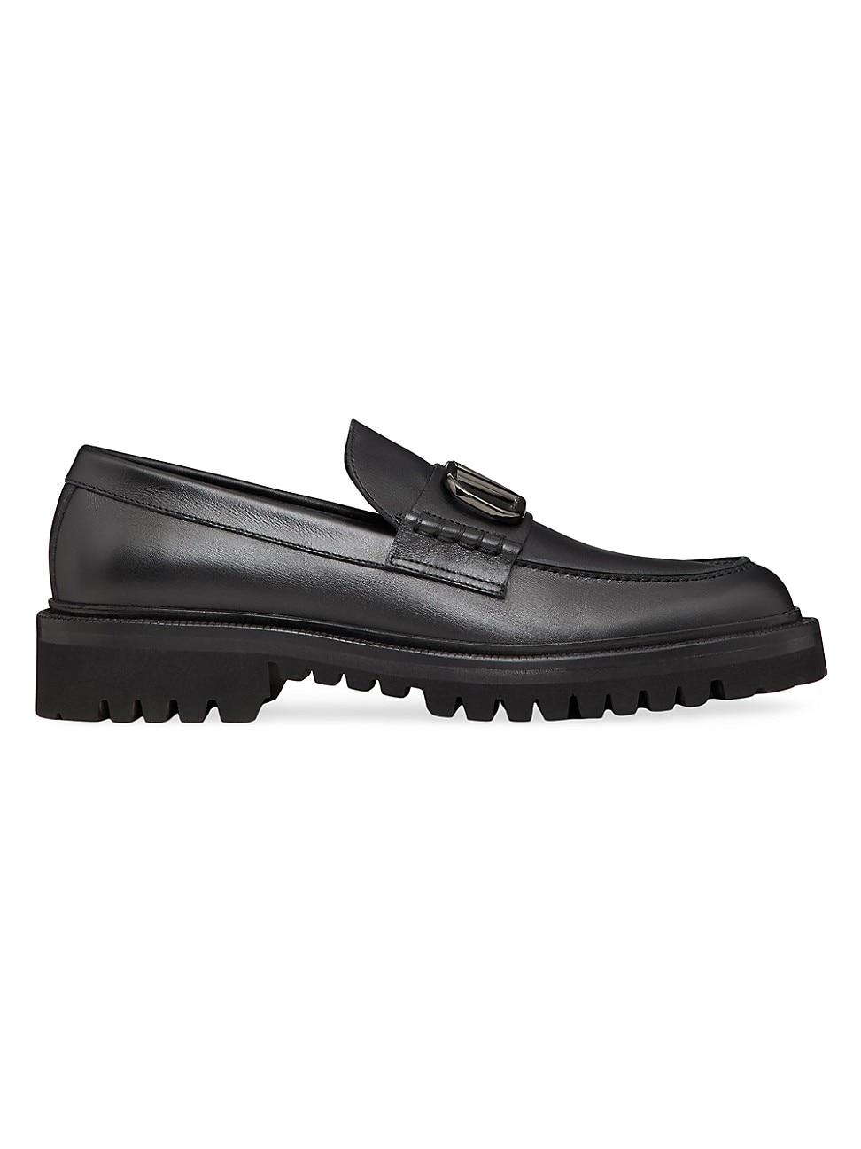 Mens VLogo Signature Calfskin Loafers Product Image