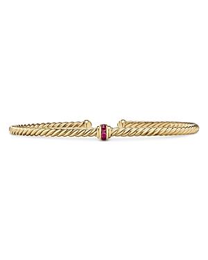 Womens Cable Classics Center Station Bracelet in 18K Yellow Gold Product Image
