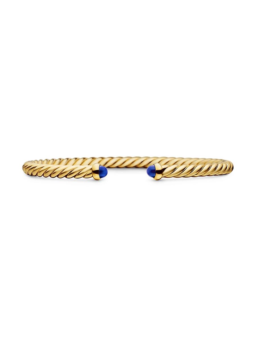 Womens Modern Cablespira Bracelet in 18K Yellow Gold Product Image