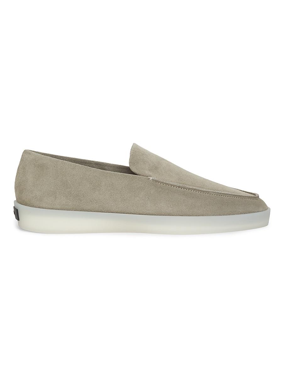 Mens Tonal Suede Loafers Product Image