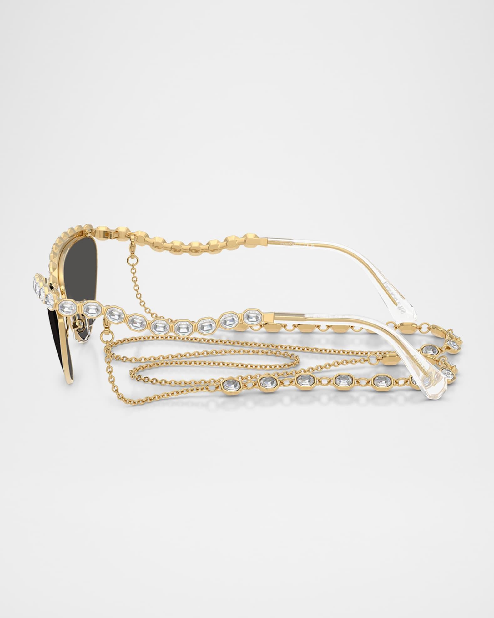 SK7030 Cat Eye Crystalized Sunglasses Product Image