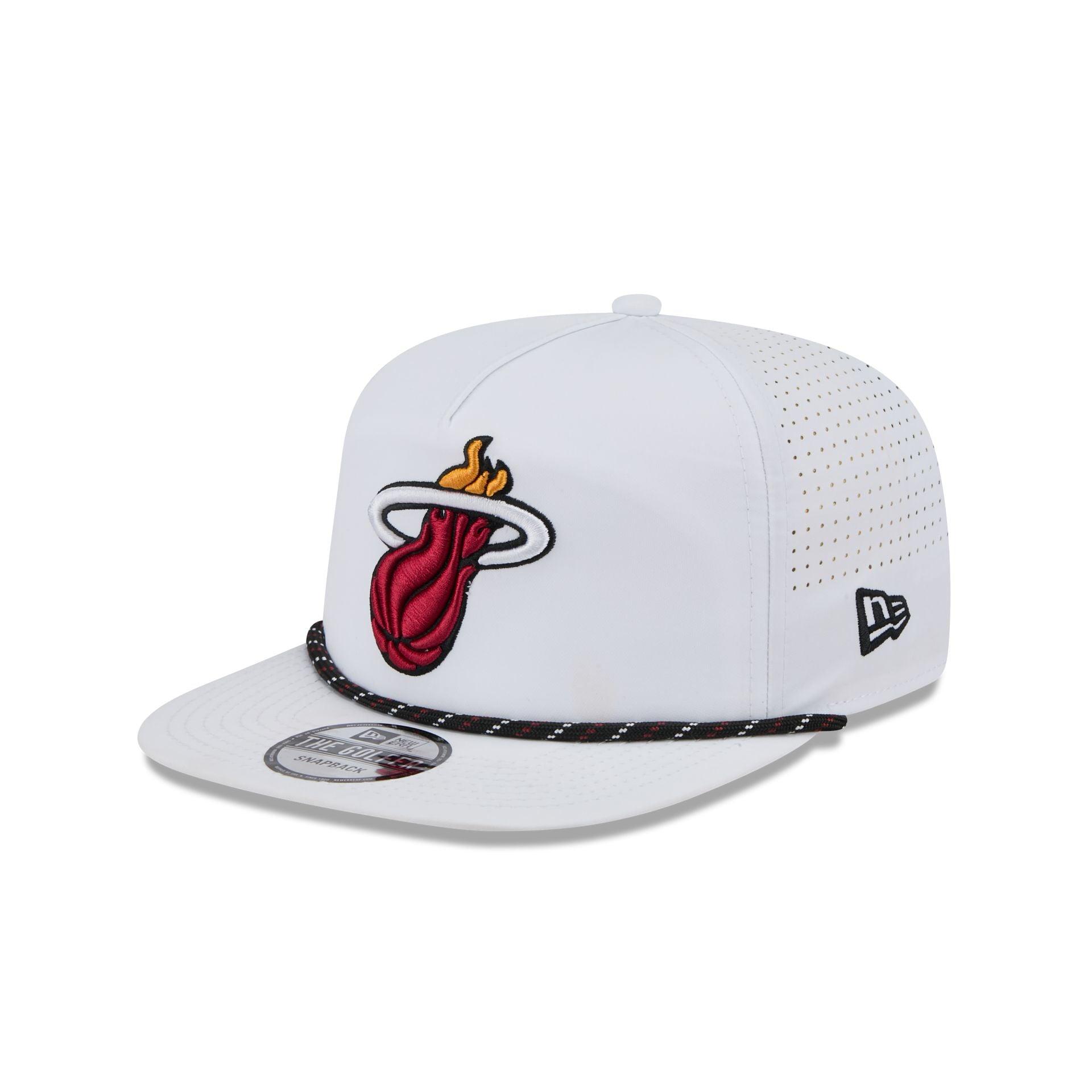 Miami Heat Optic White Performance Rope Golfer Hat Male Product Image