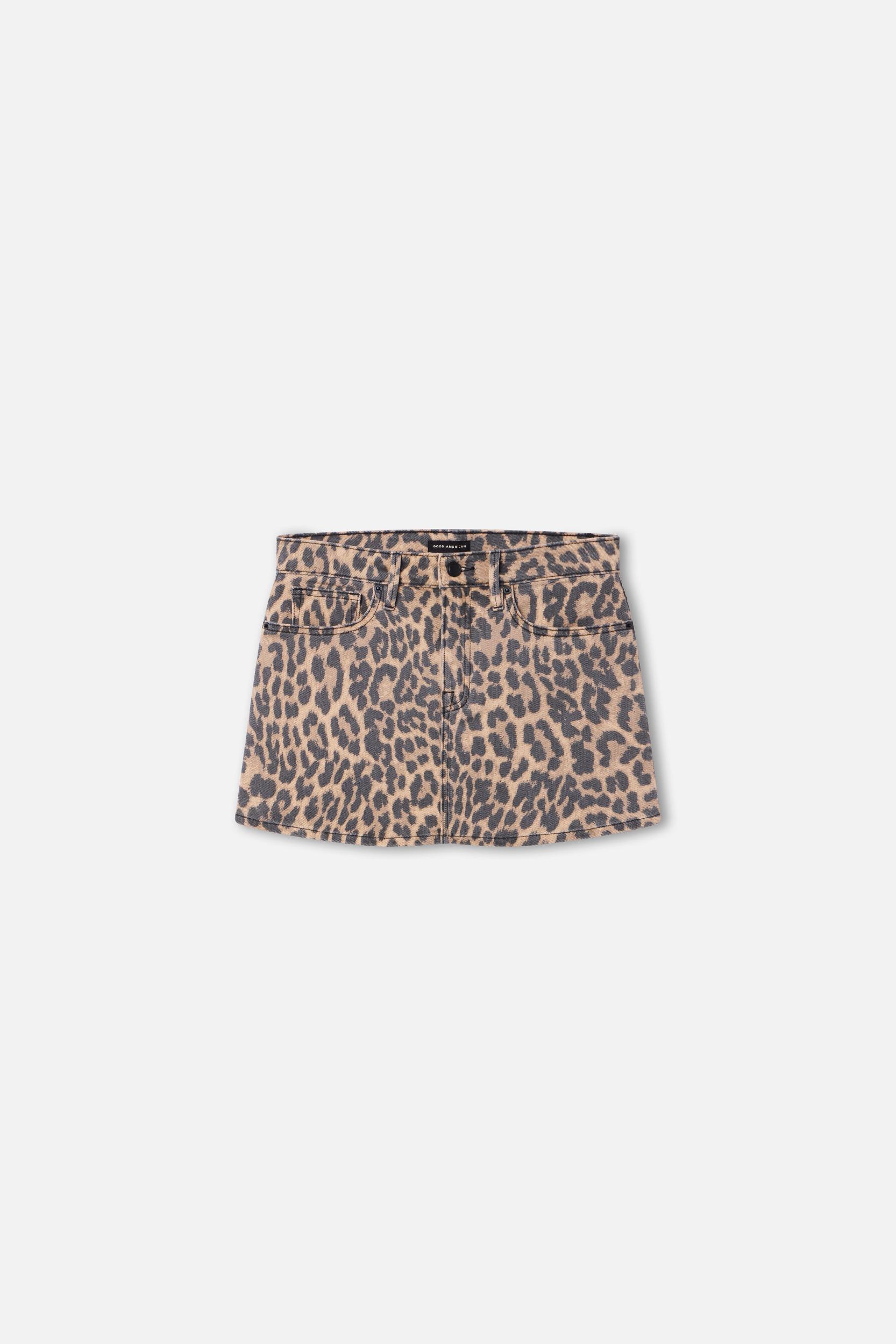 LEOPARD GOOD 90S MINI SKIRT | LUCKY LEOPARD001 Product Image
