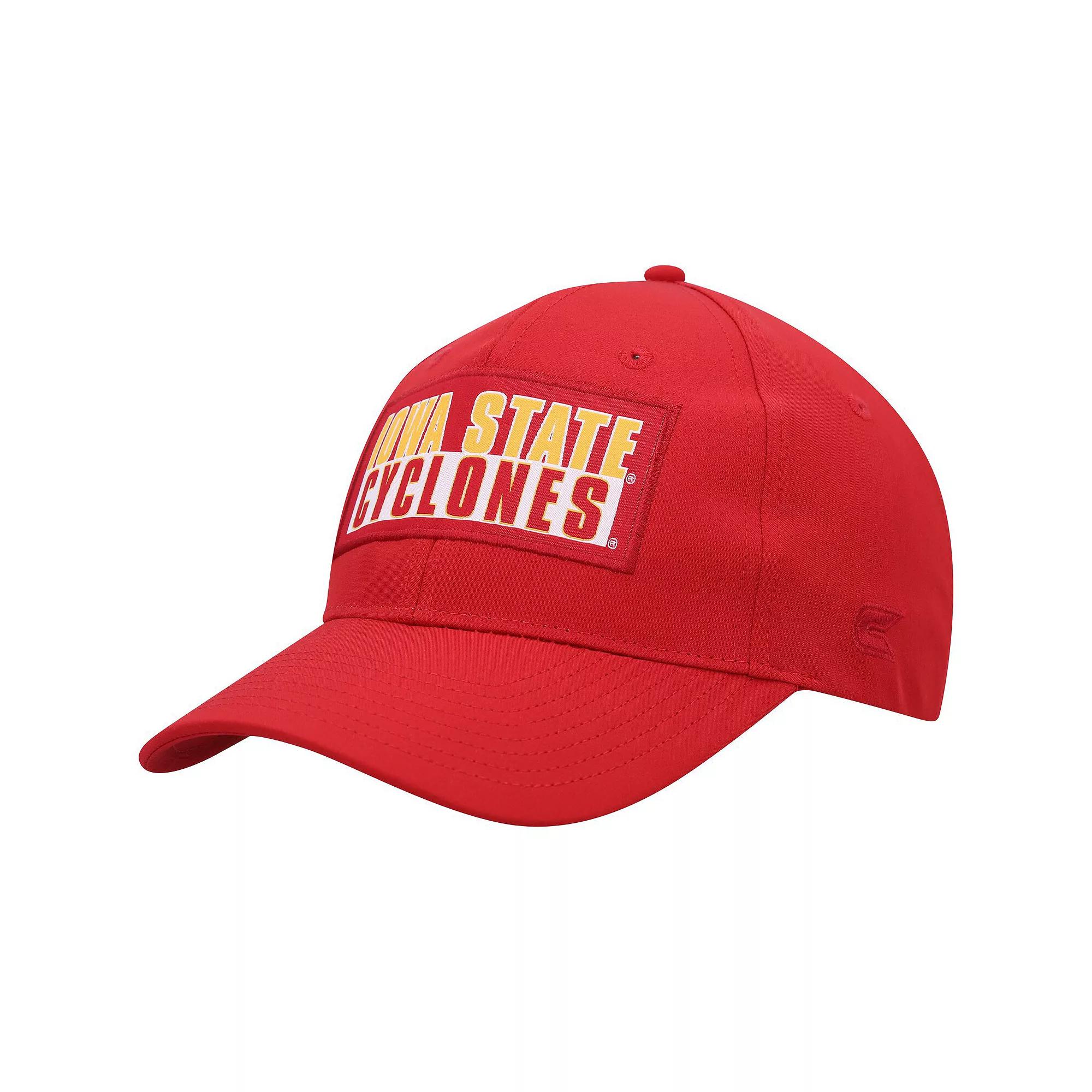 Men's Colosseum Cardinal Iowa State Cyclones Positraction Snapback Hat, Red Product Image