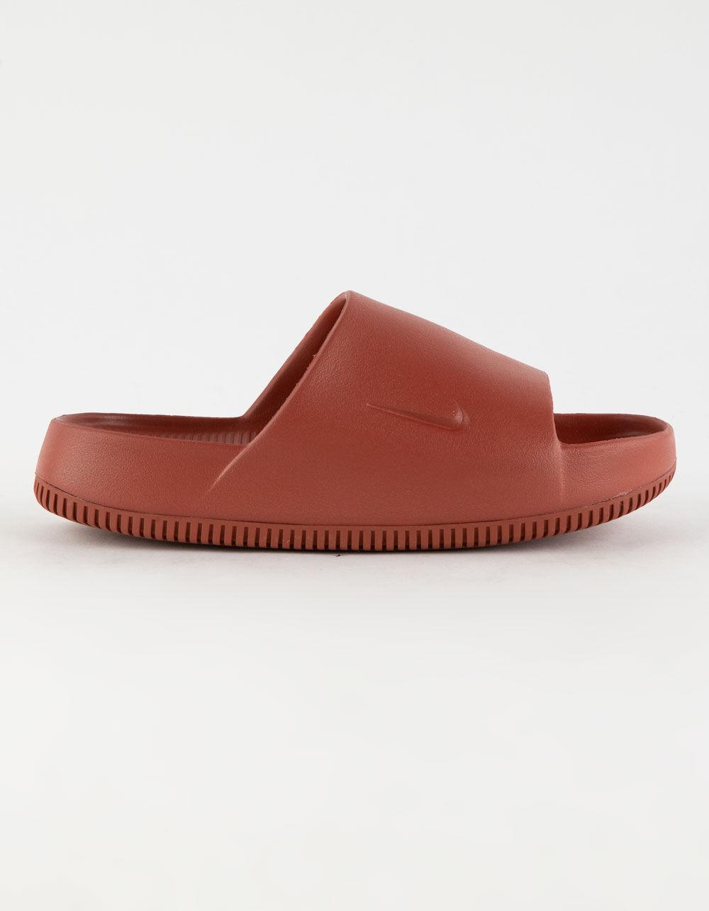 NIKE Calm Womens Slide Sandals - WHITE Product Image