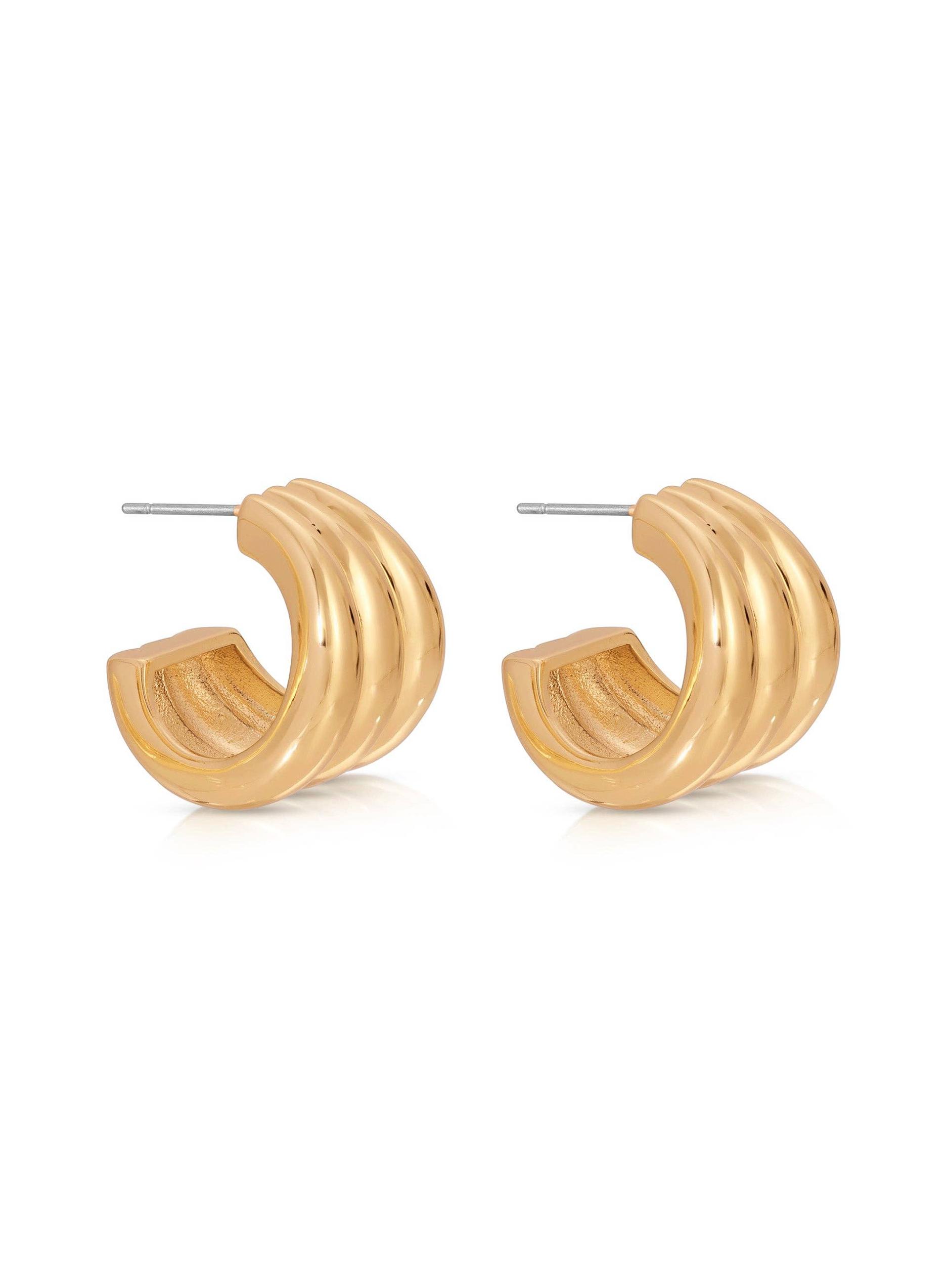 Triple Ribbed Hoops Product Image