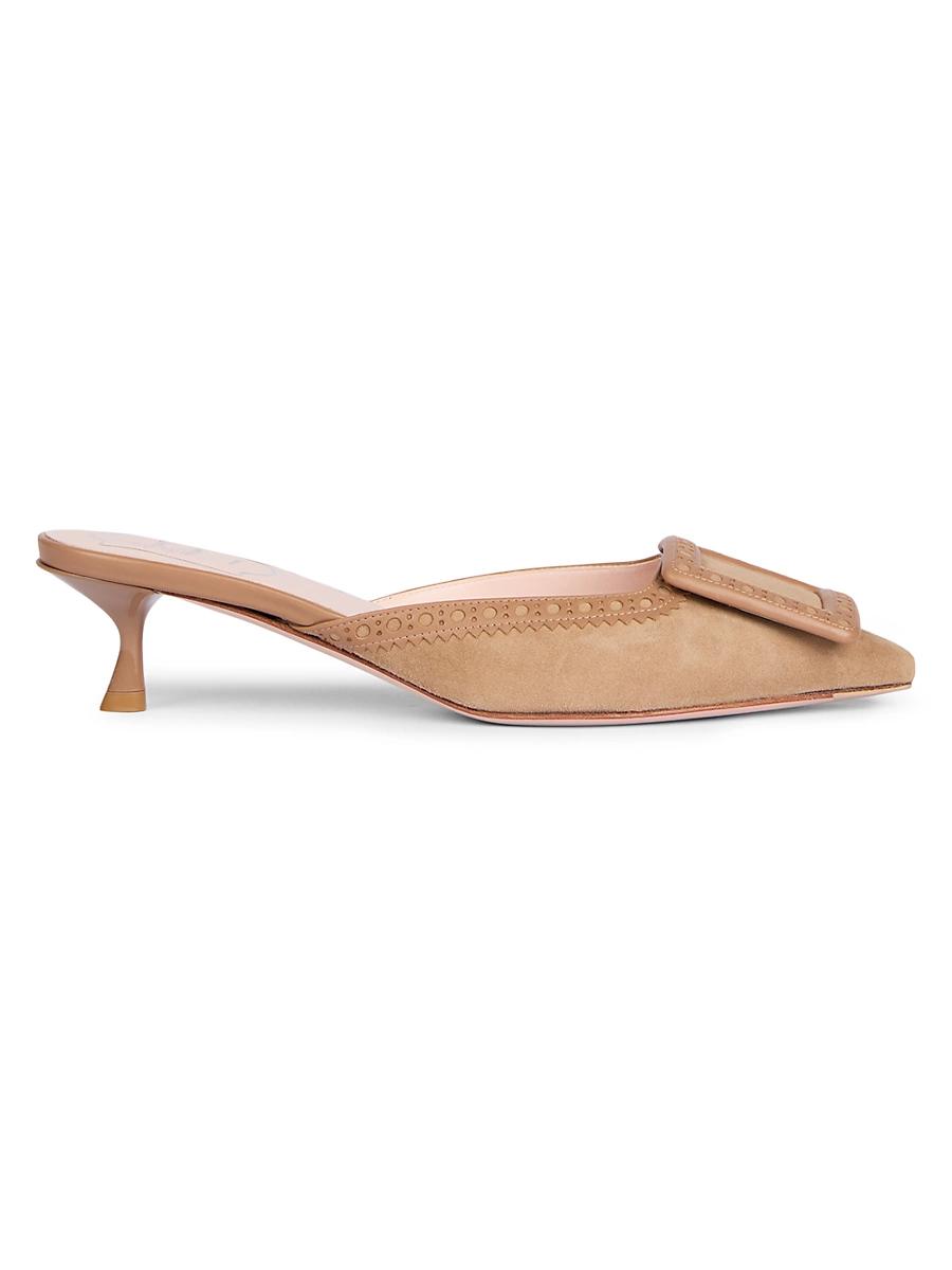 Womens I Love Vivier 45MM Suede Mules Product Image
