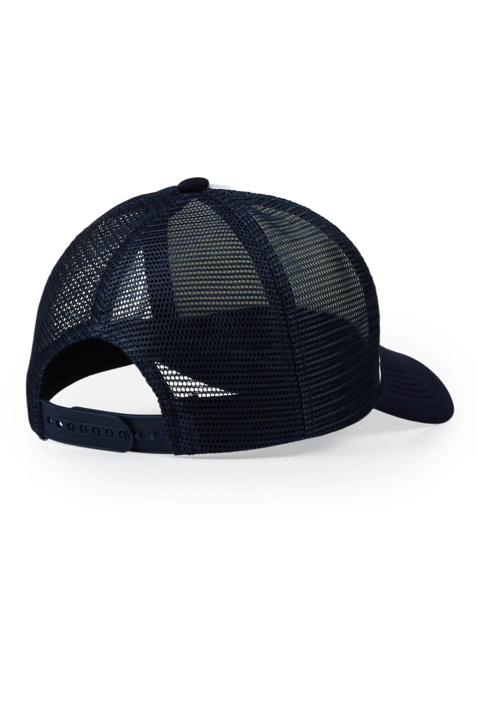 Womens White/Navy Basic Trucker Hat Female Product Image