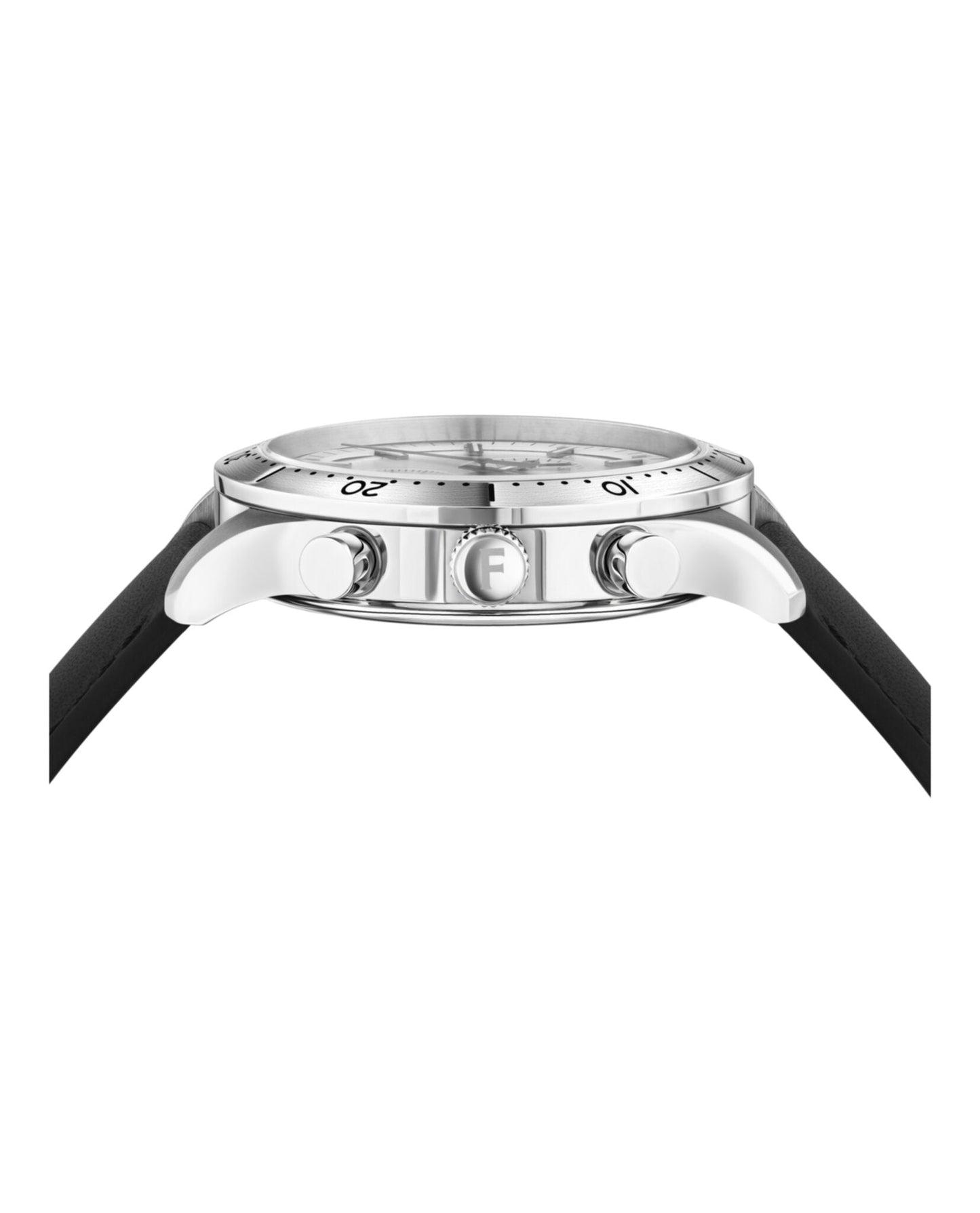 Ferragamo Master Chrono Leather Watch Product Image