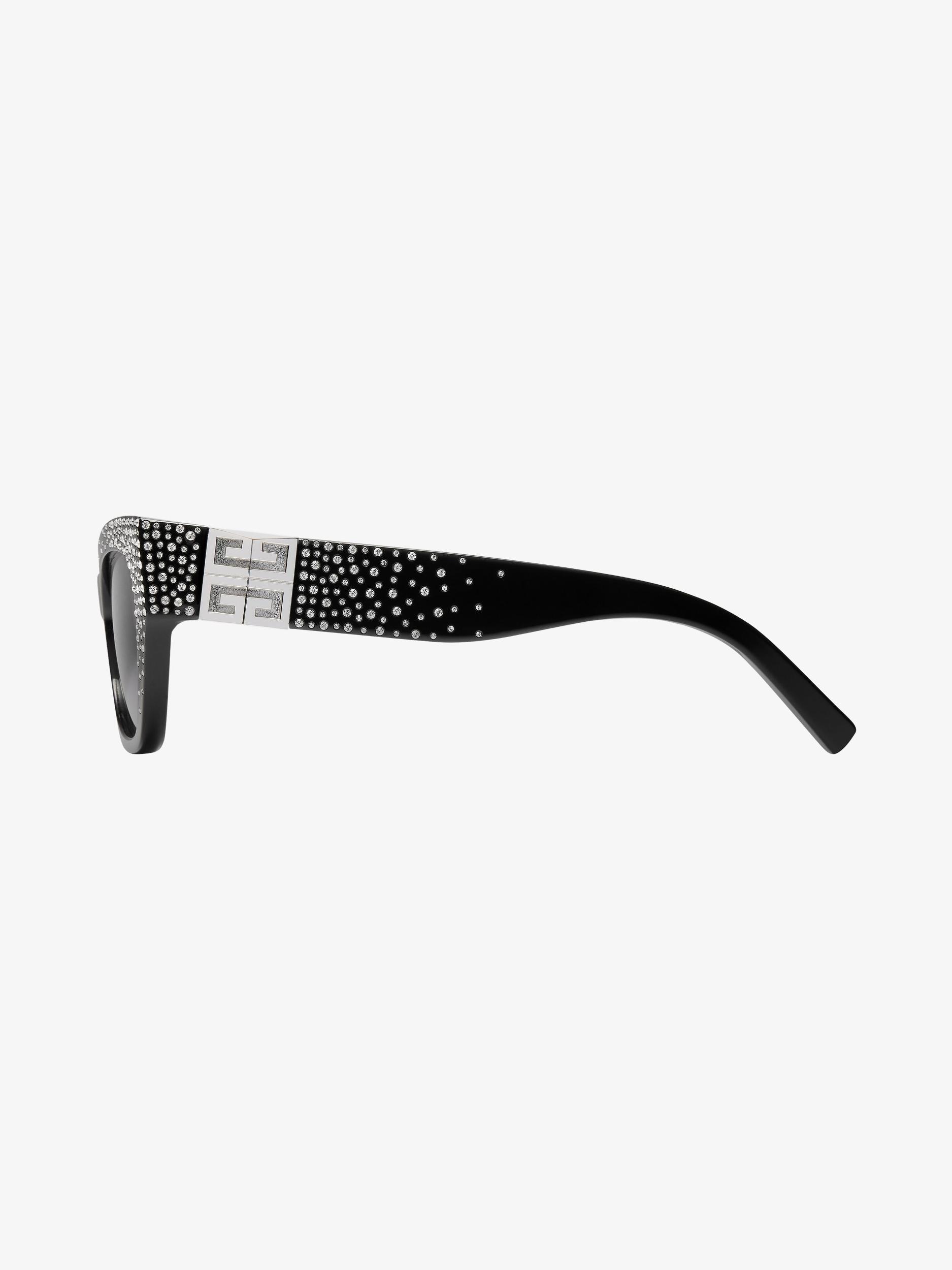4G Pearl sunglasses in acetate with crystals Product Image
