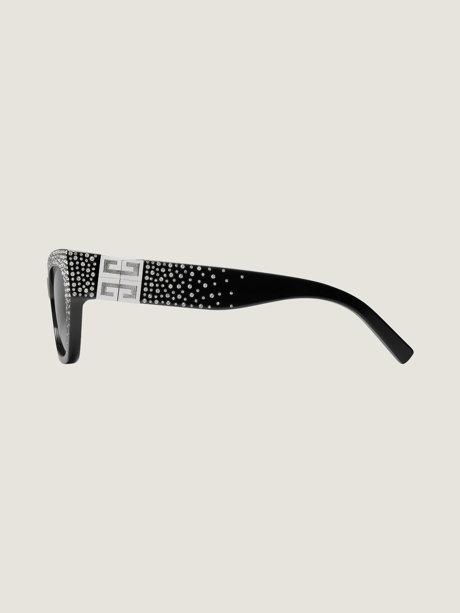 4G sunglasses in acetate with crystals Product Image