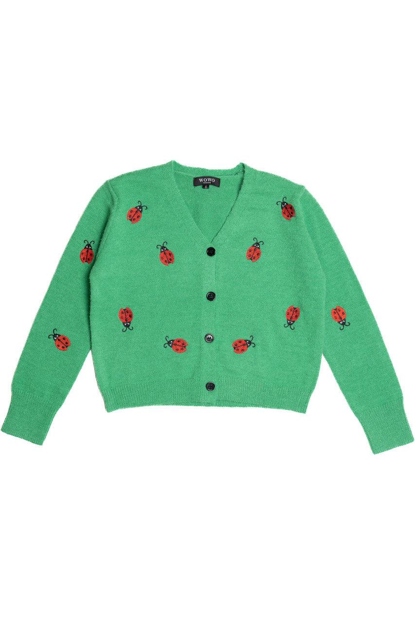 Embroidered Lady Bug Cardigan Product Image