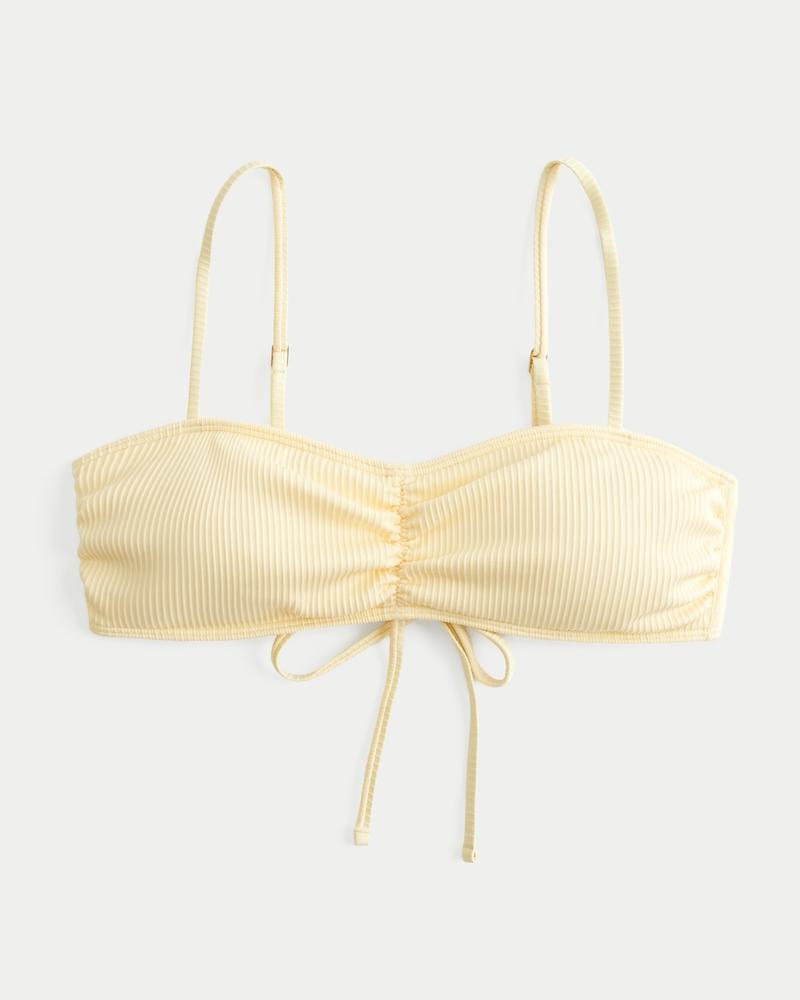 Ribbed Scoop Bikini Top Product Image