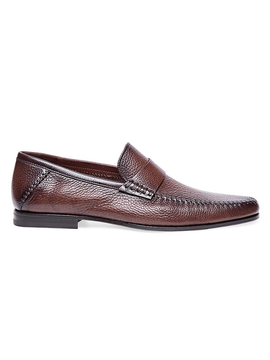 Mens Paine Tumbled Leather Loafers Product Image