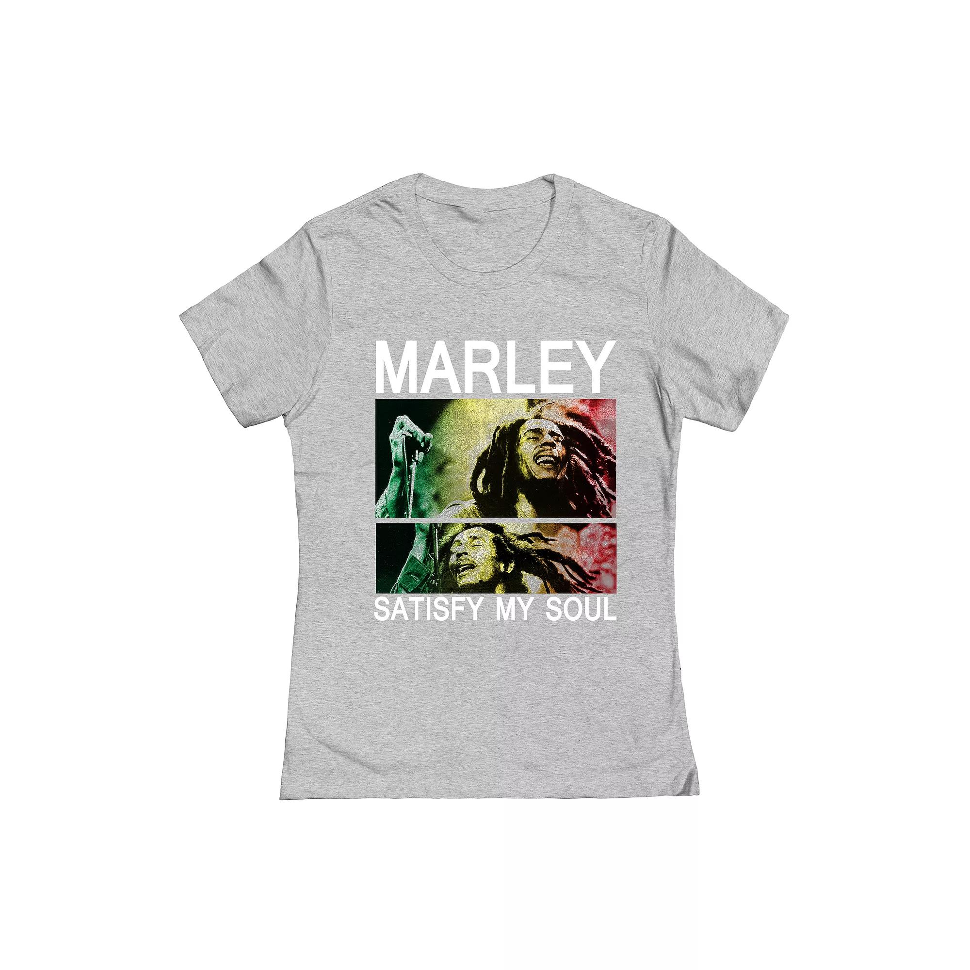 Juniors' Bob Marley Satisfy Soul Graphic Tee, Girl's, Size: Small, Sport Grey Product Image