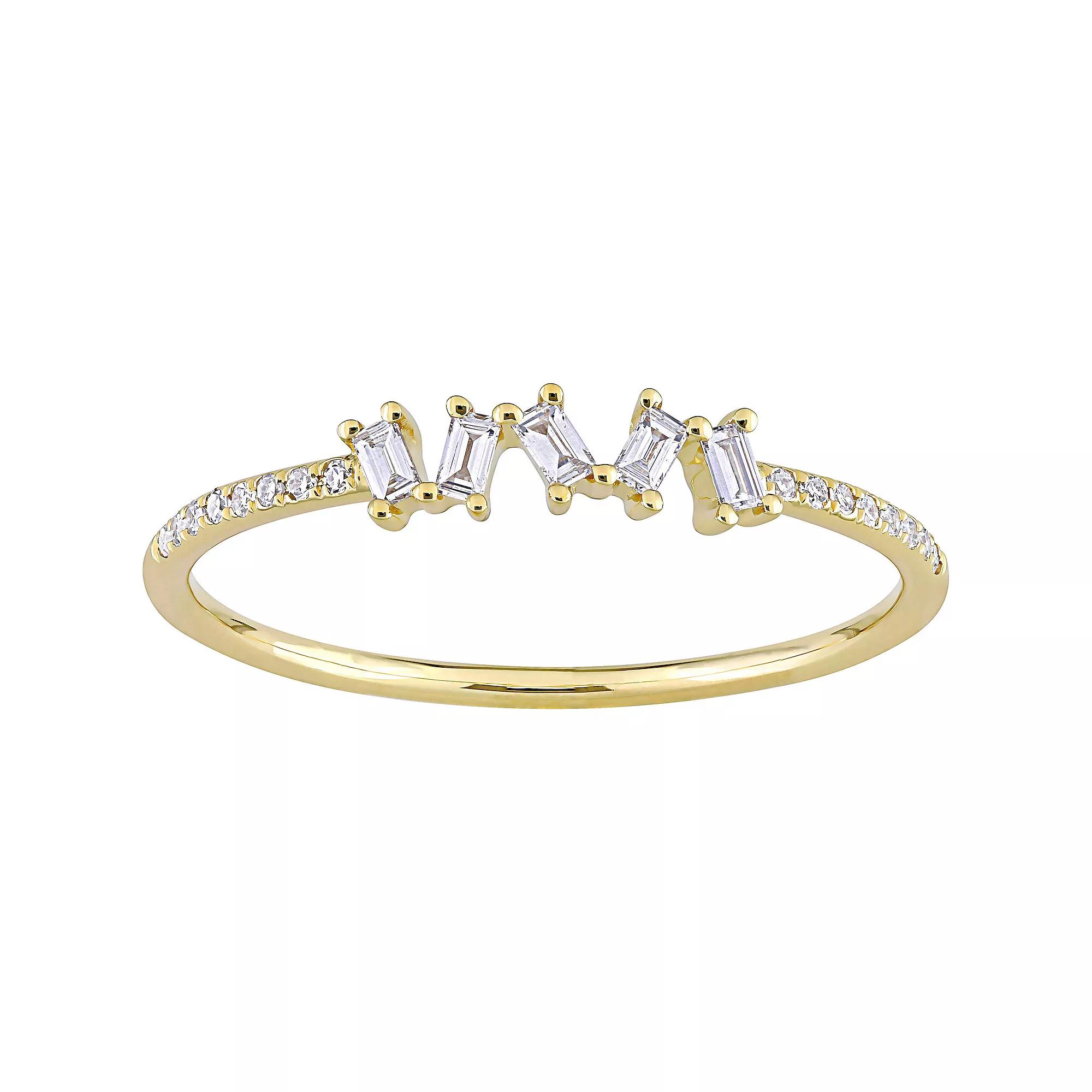 Stella Grace 14k Gold 1/6 Carat T.W. Diamond Engagement Ring, Women's, Size: 7.50, 14k White Gold Product Image