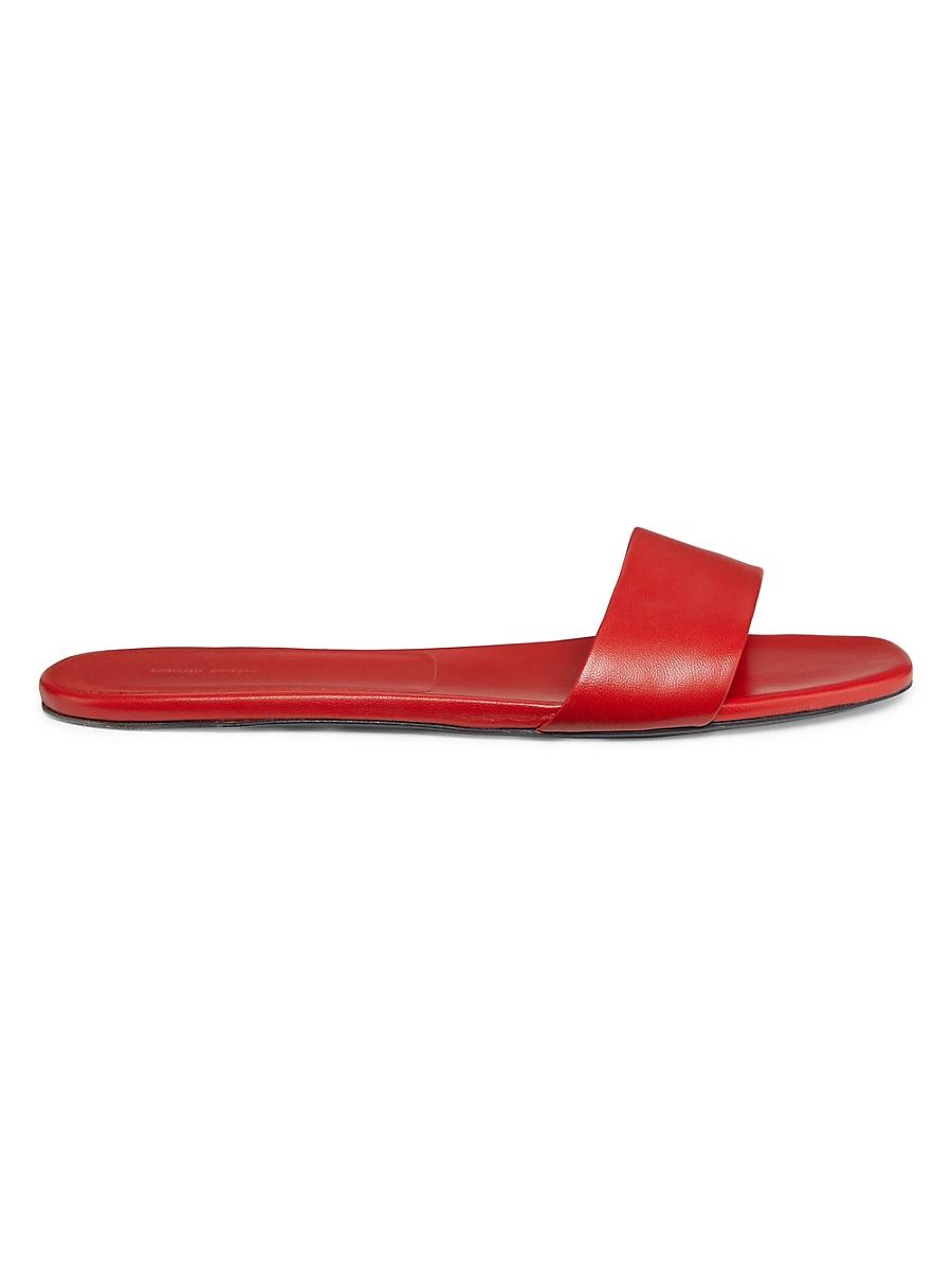 Womens Dina Leather Slide Sandals Product Image