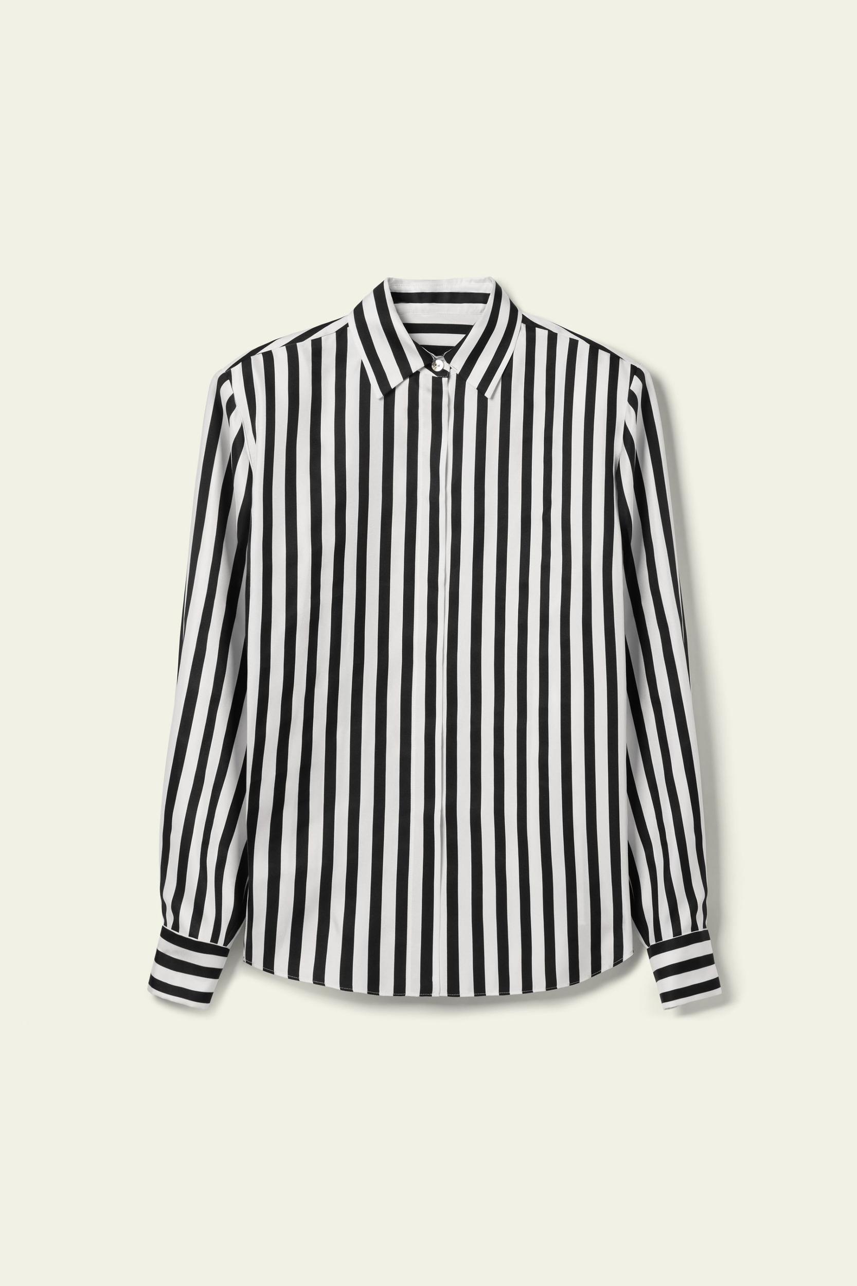 LILYSILK X LYDIA TOMLINSON Audrey Striped Shirt Product Image