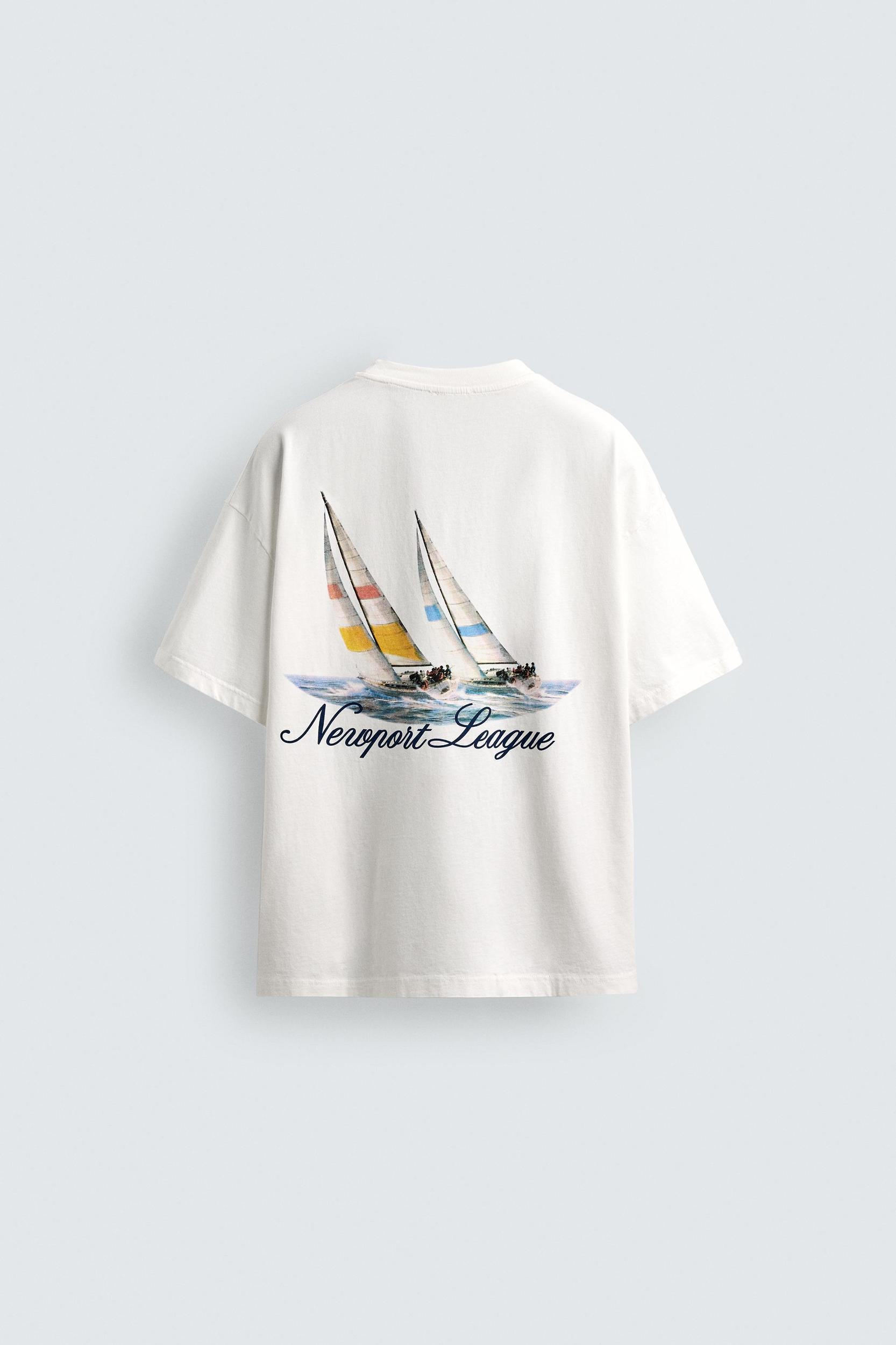 COMBINATION NAUTICAL PRINT T-SHIRT Product Image