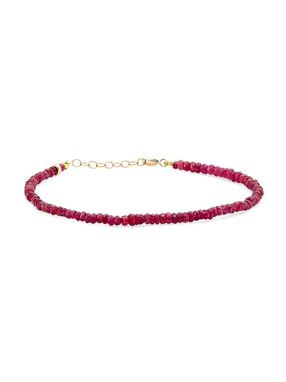 Womens Birthstone 14K Yellow Gold & Gemstone Beaded Necklace Product Image