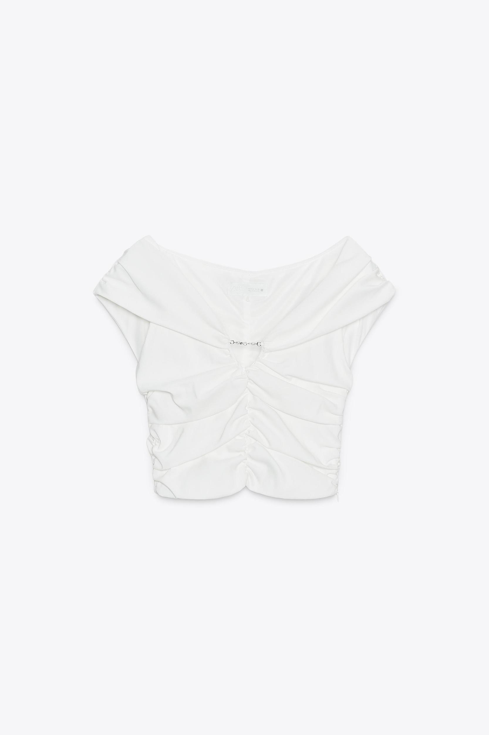 DRAPED CROP TOP Product Image