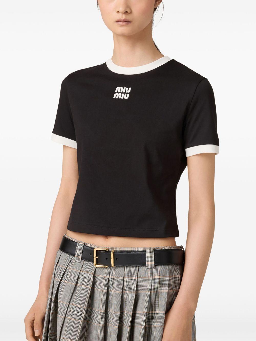 logo-embroidered T-shirt Product Image