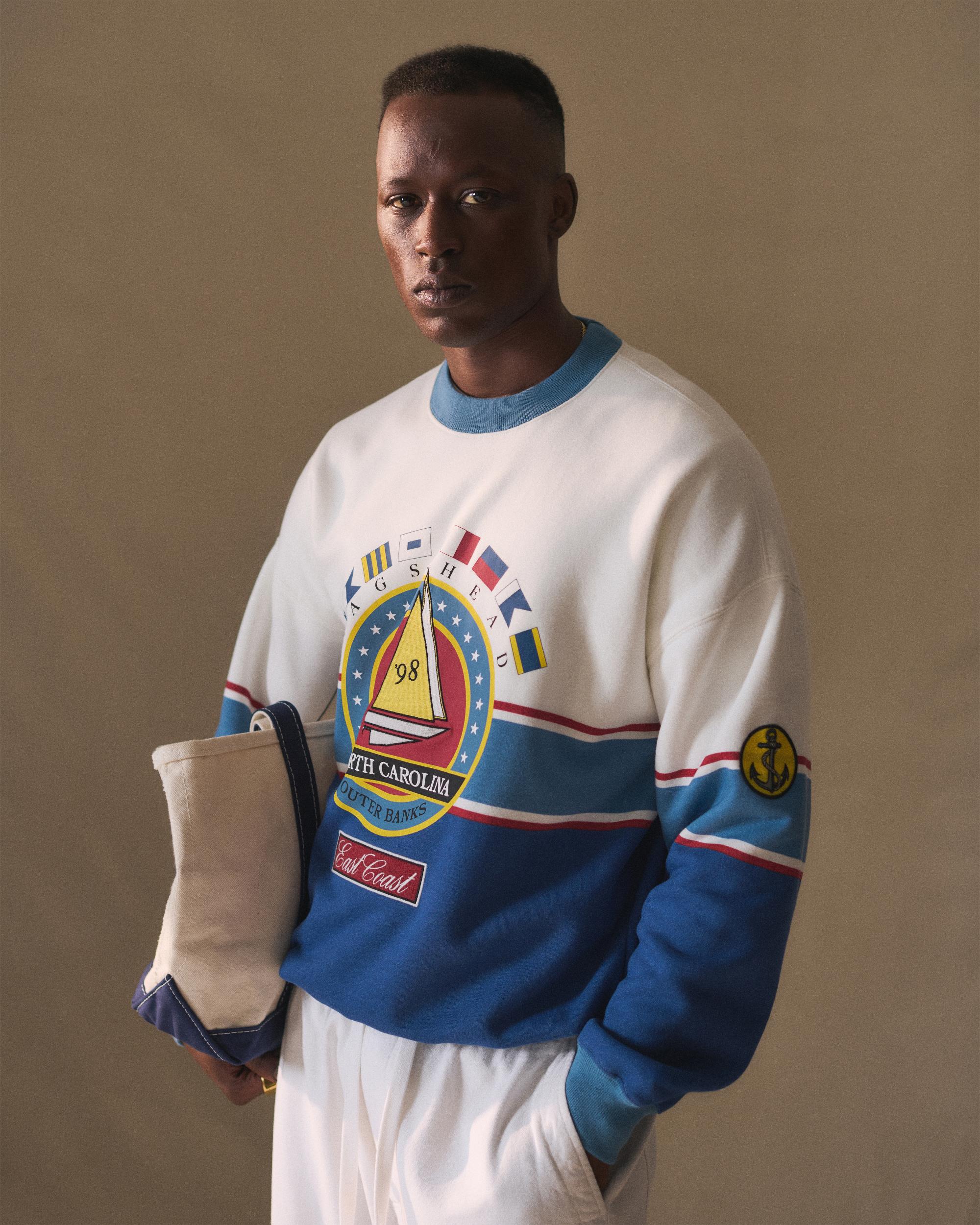 Nautical Graphic Crew Sweatshirt Product Image