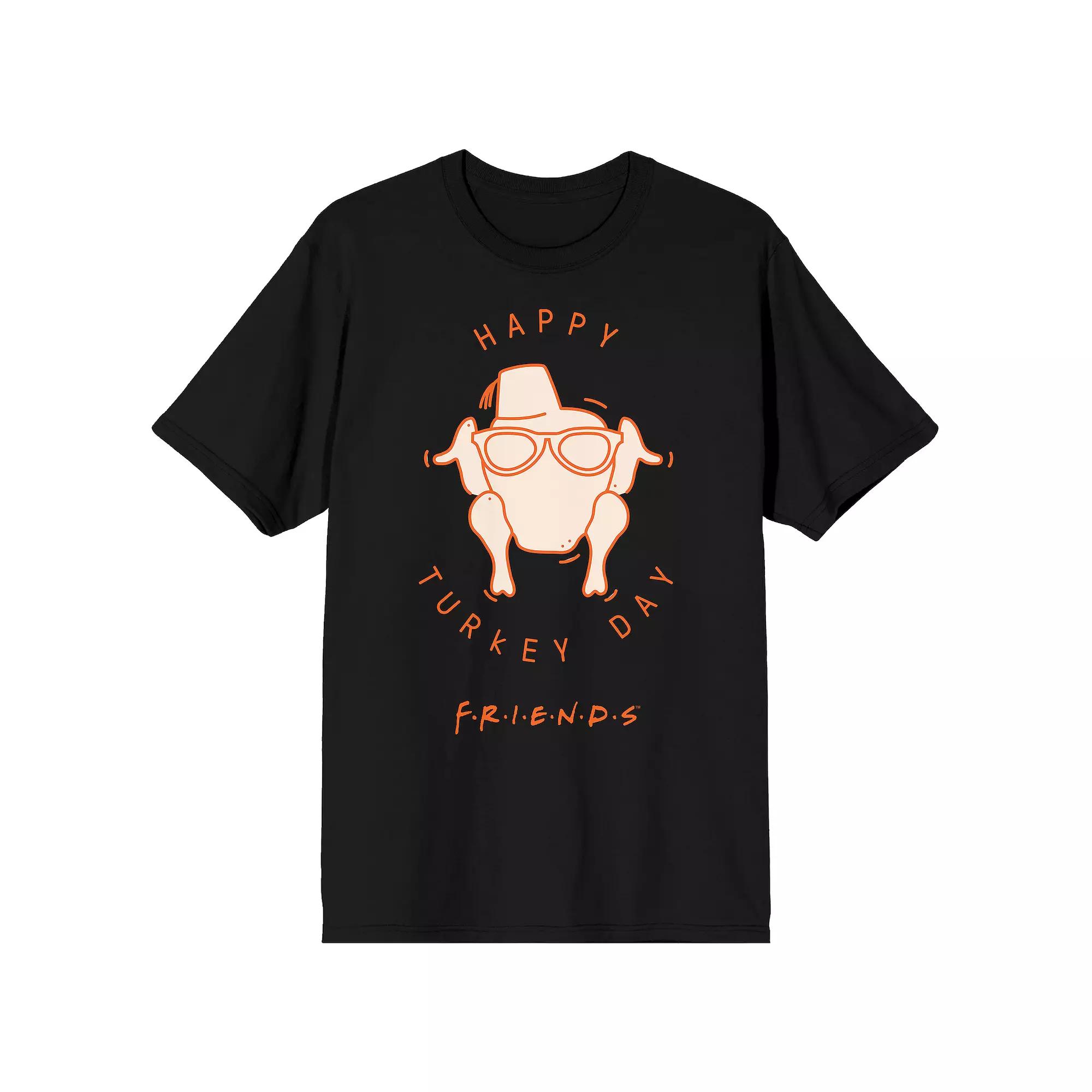 Men's Friends Happy Turkey Day Tee,  Product Image