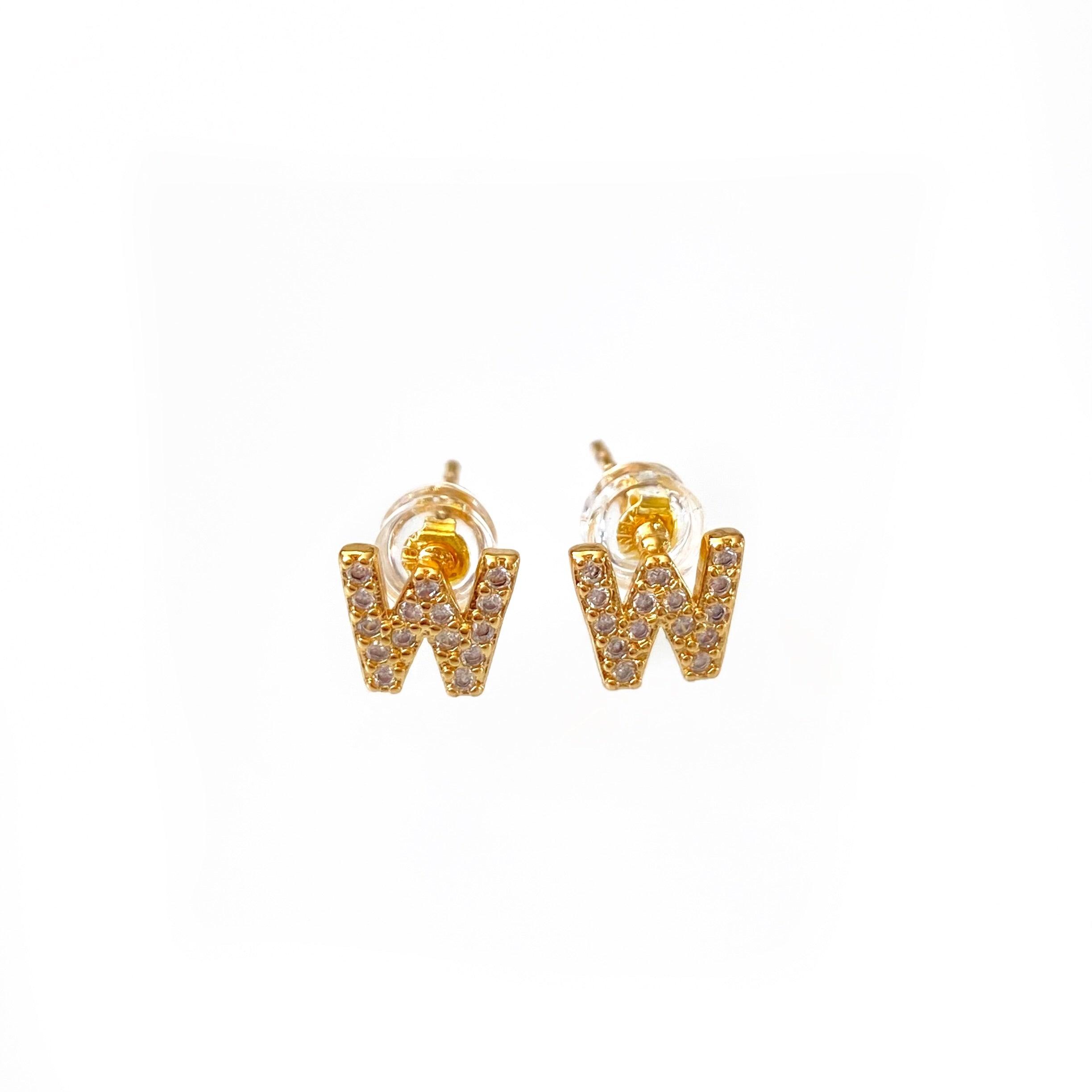 Gold Initial Studs Product Image