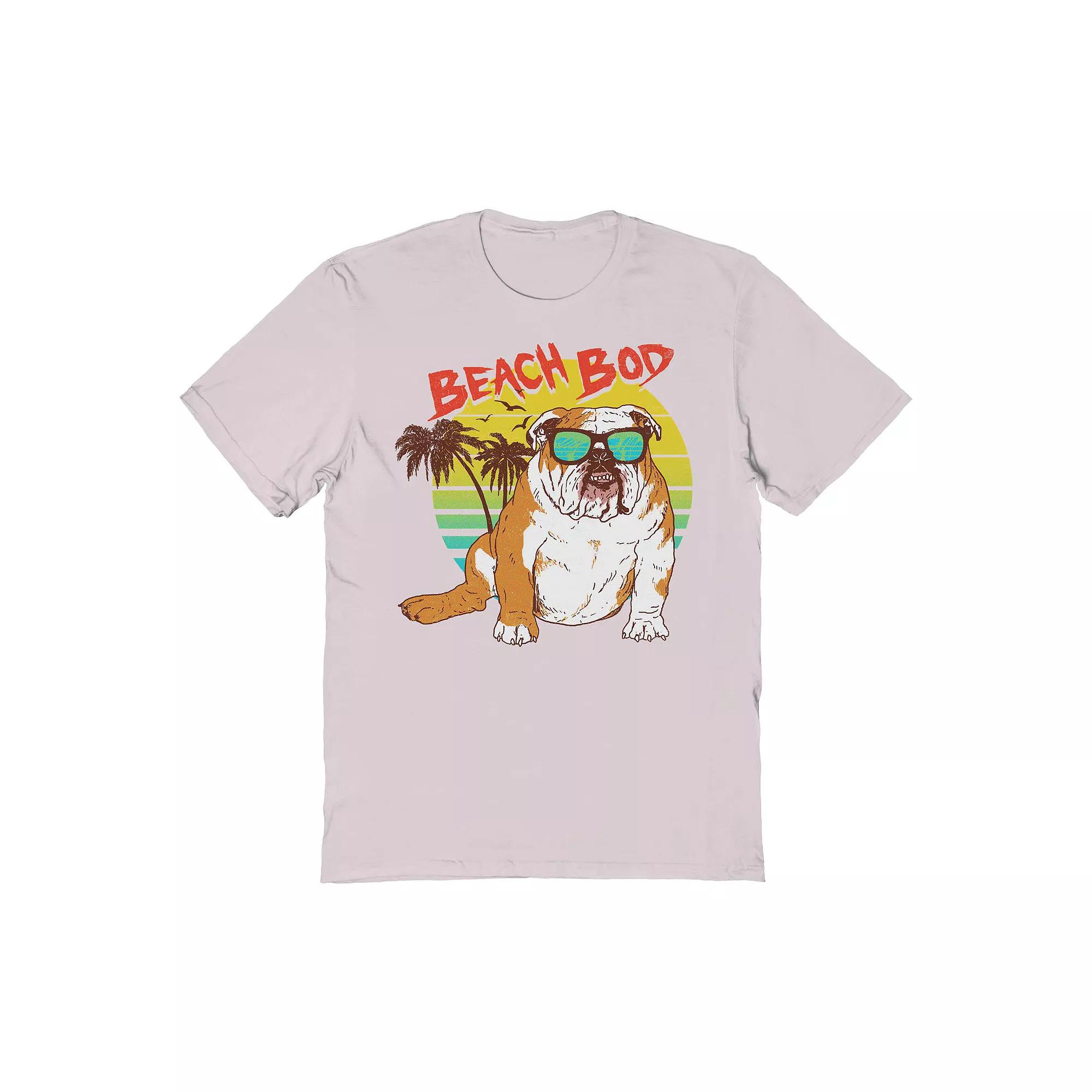 Men's COLAB89 by Threadless Beach Bod Graphic Tee, Size: Medium, Ice Gray Product Image