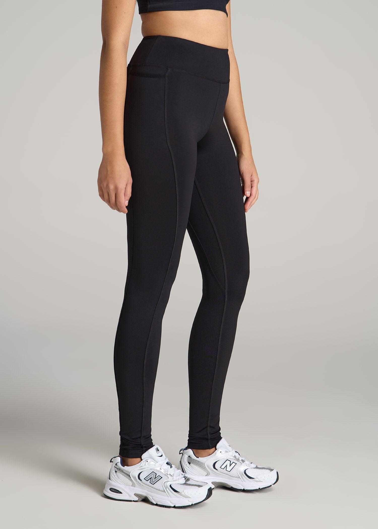 Bella Outer-Pocket Leggings for Tall Women in Black Female Product Image