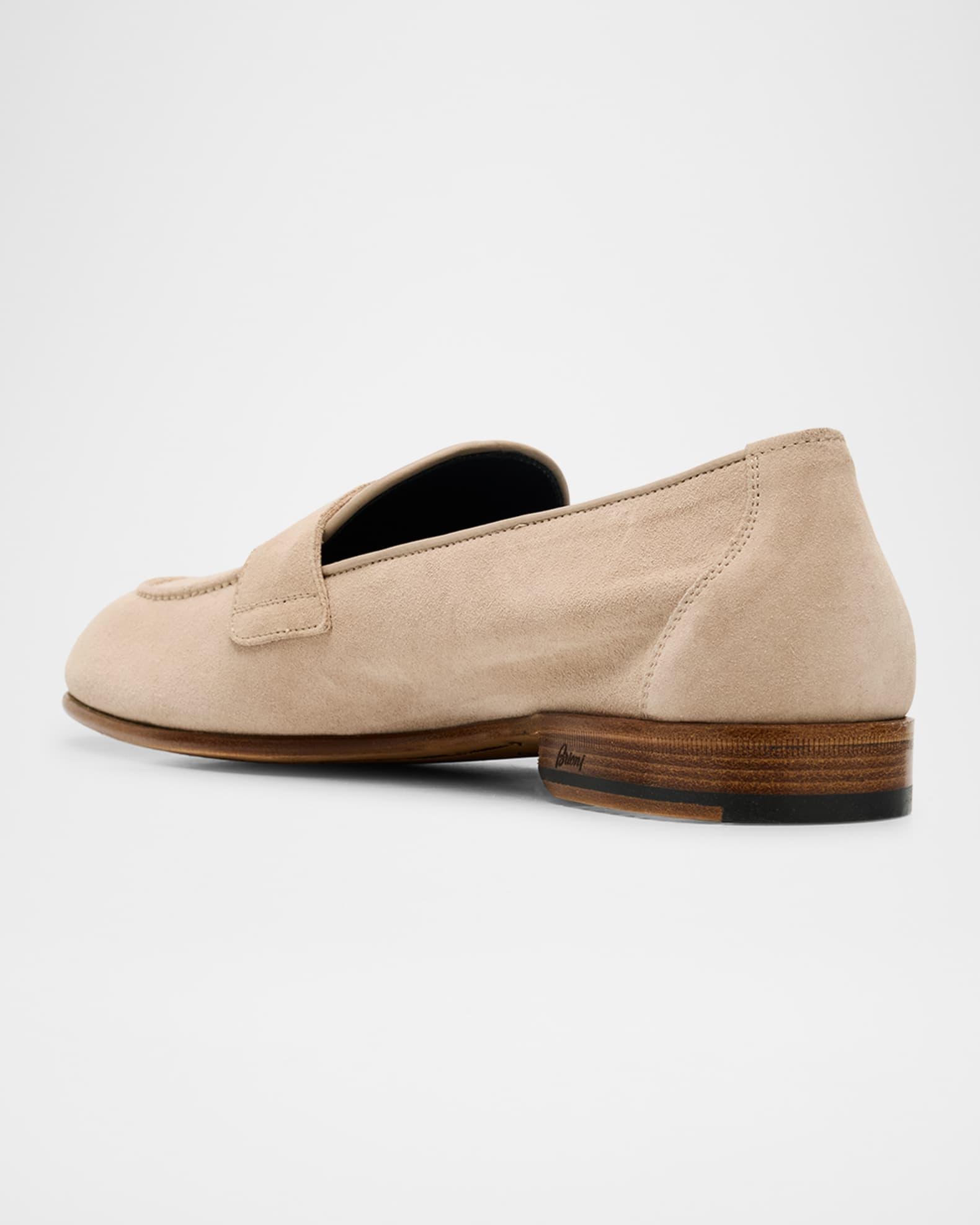 Men's Suede Penny Loafers Product Image
