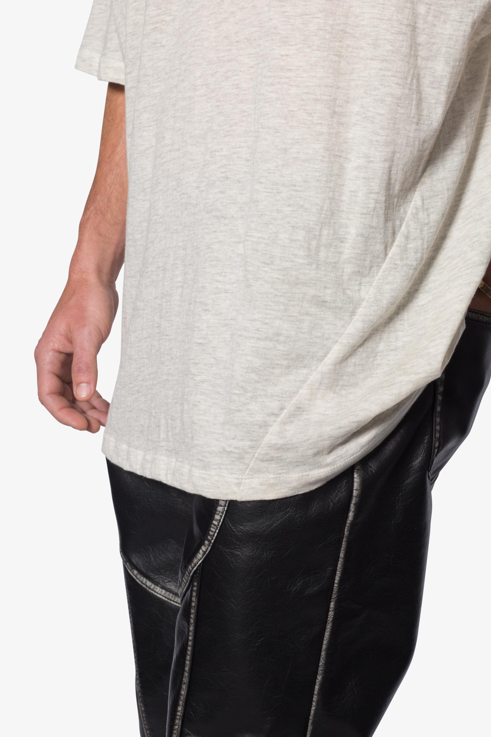 Sheer Gauze Tee - Grey Product Image