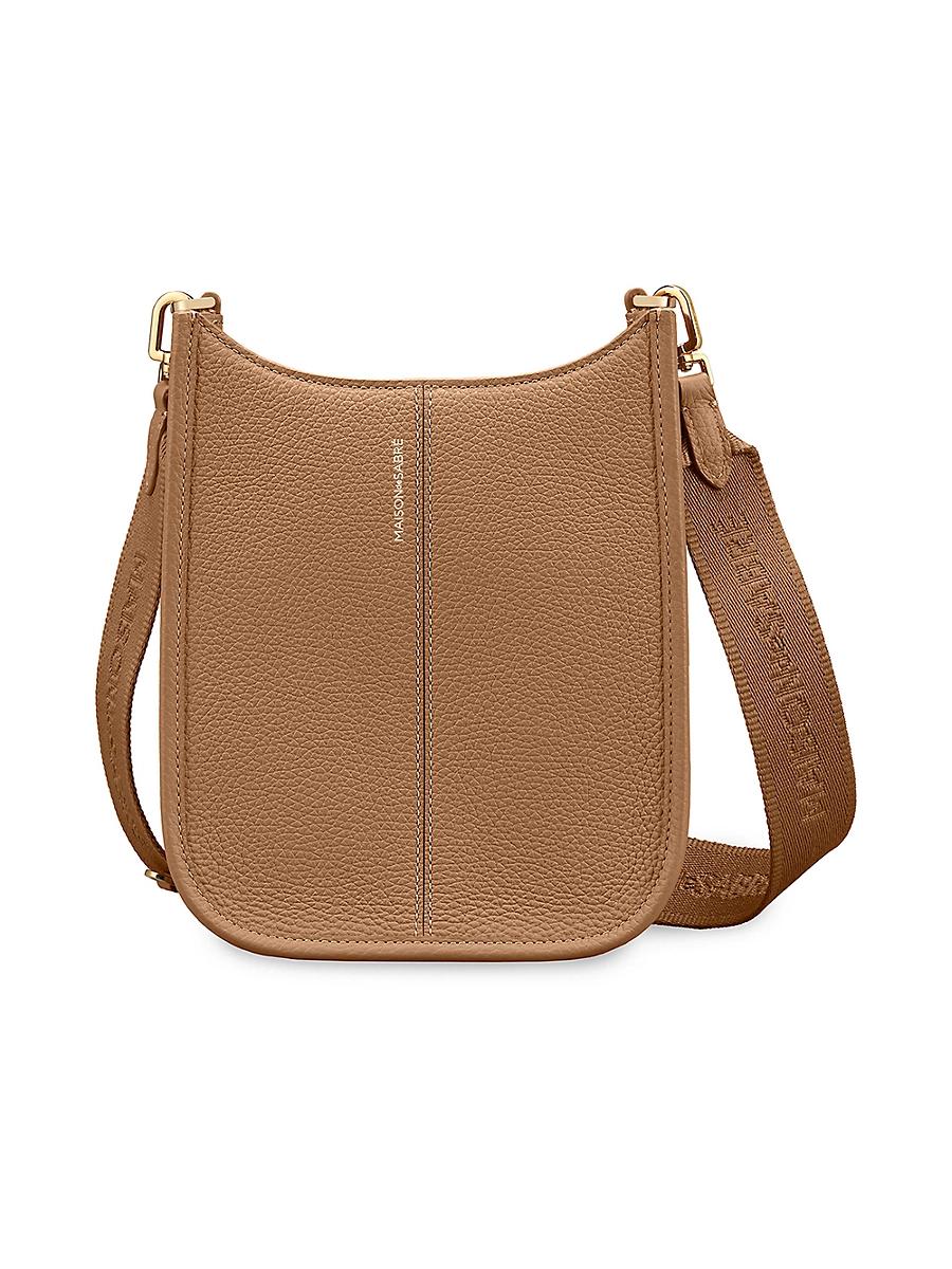 Womens Mini Leather Saddle Bag Product Image