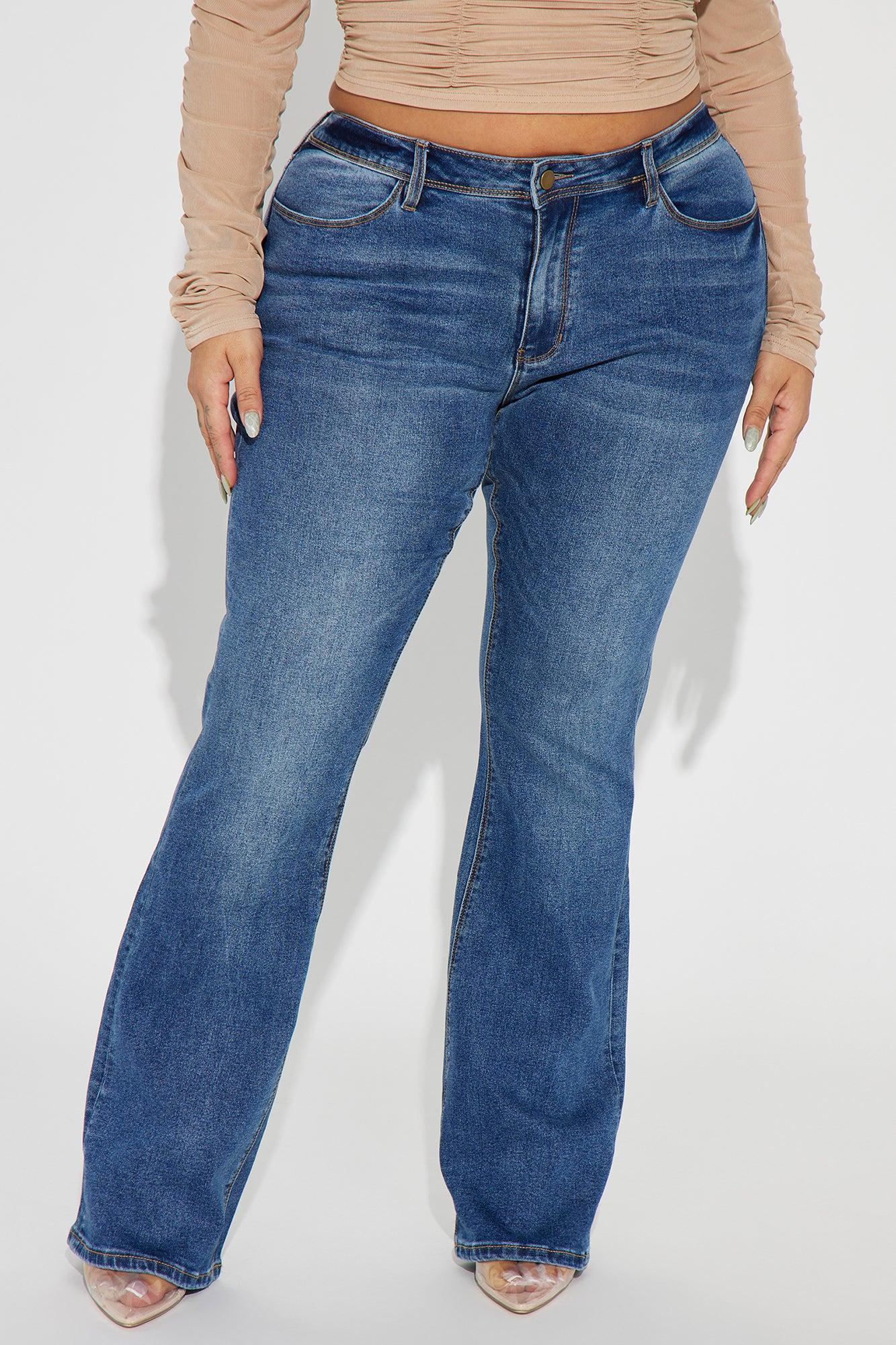 Lost Without You Soft Stretch Bootcut Jeans - Dark Wash Product Image